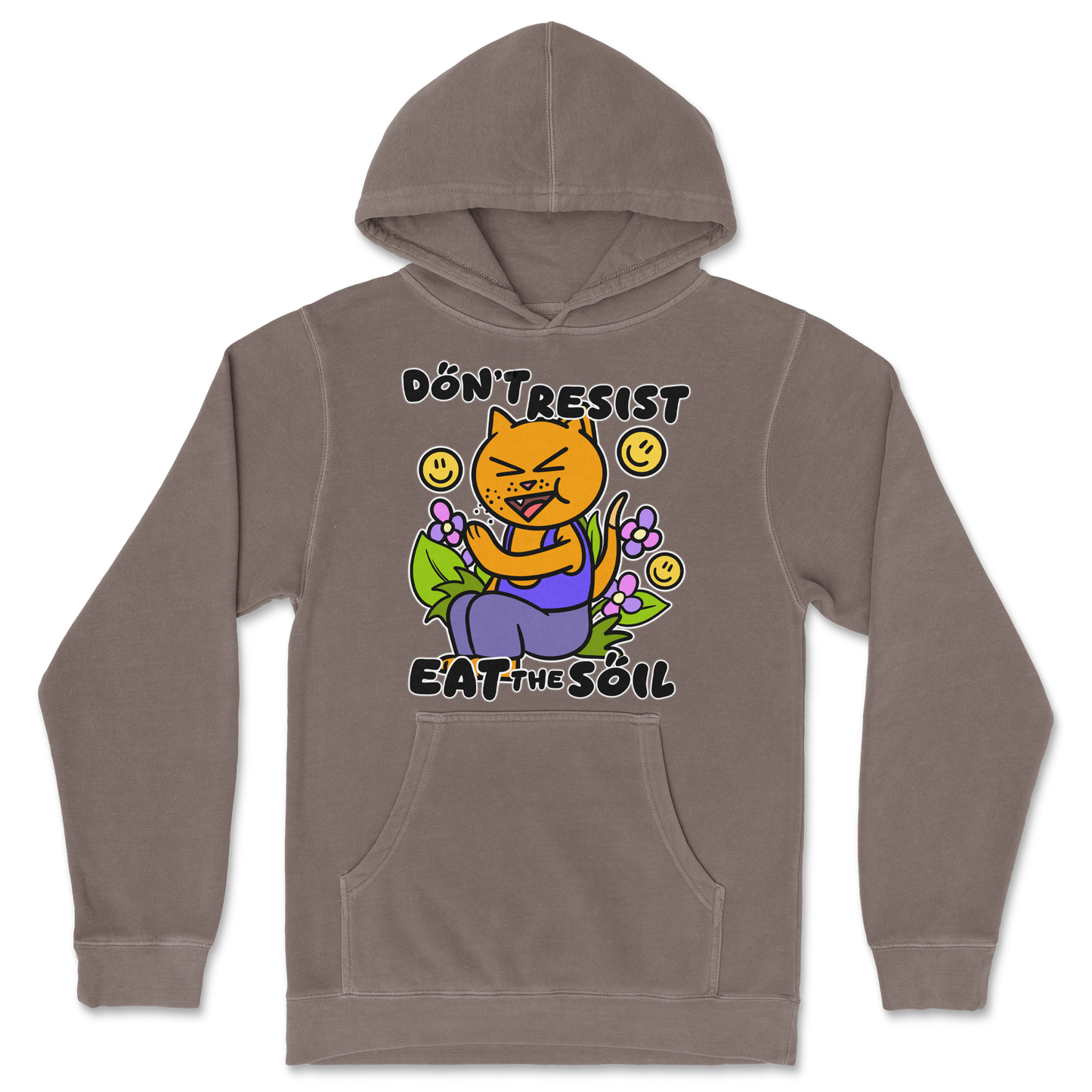 Independent Clothing Co. Hoodie Eat The Soil in Clay