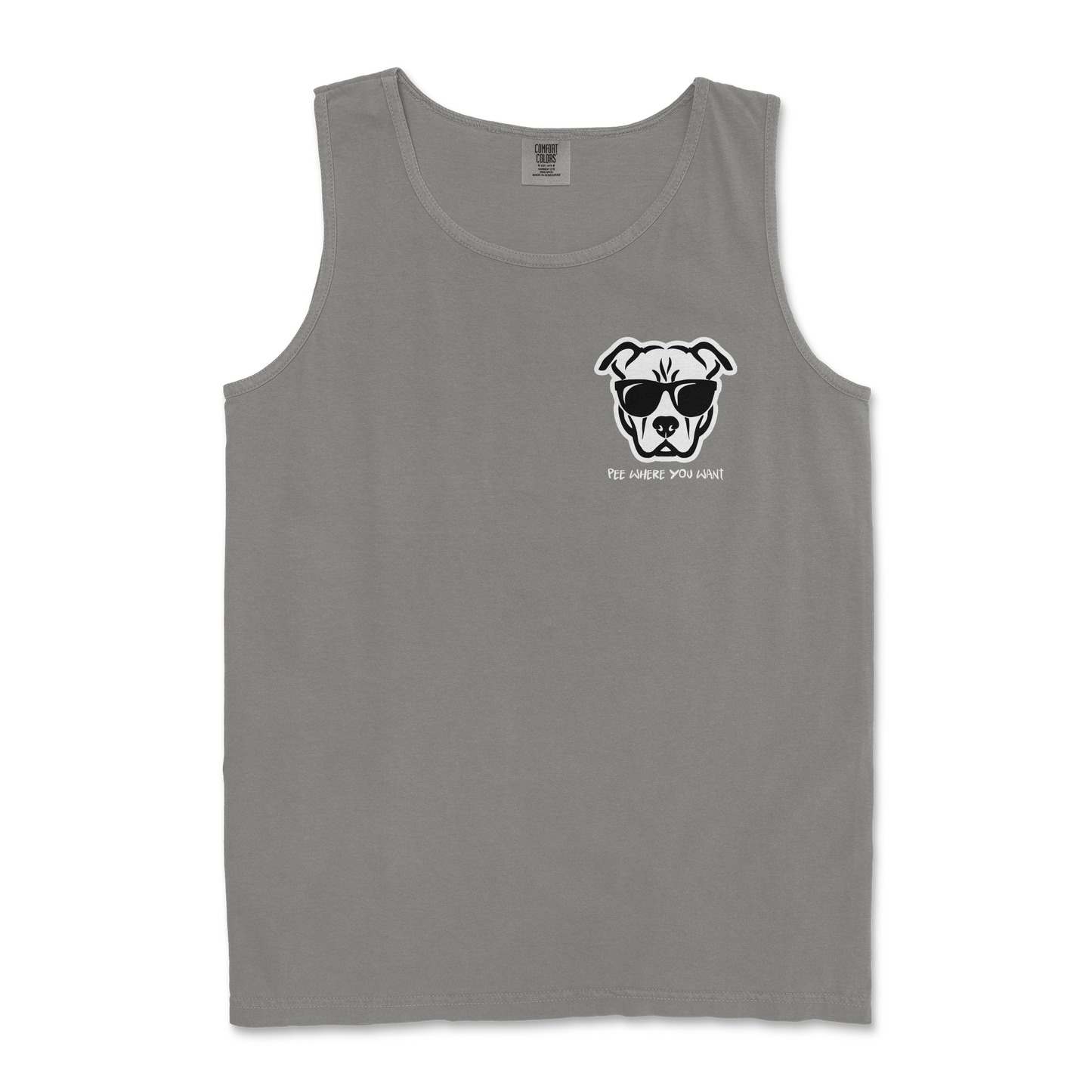 Comfort Colors Tank Top Pee Where You Want in Grey