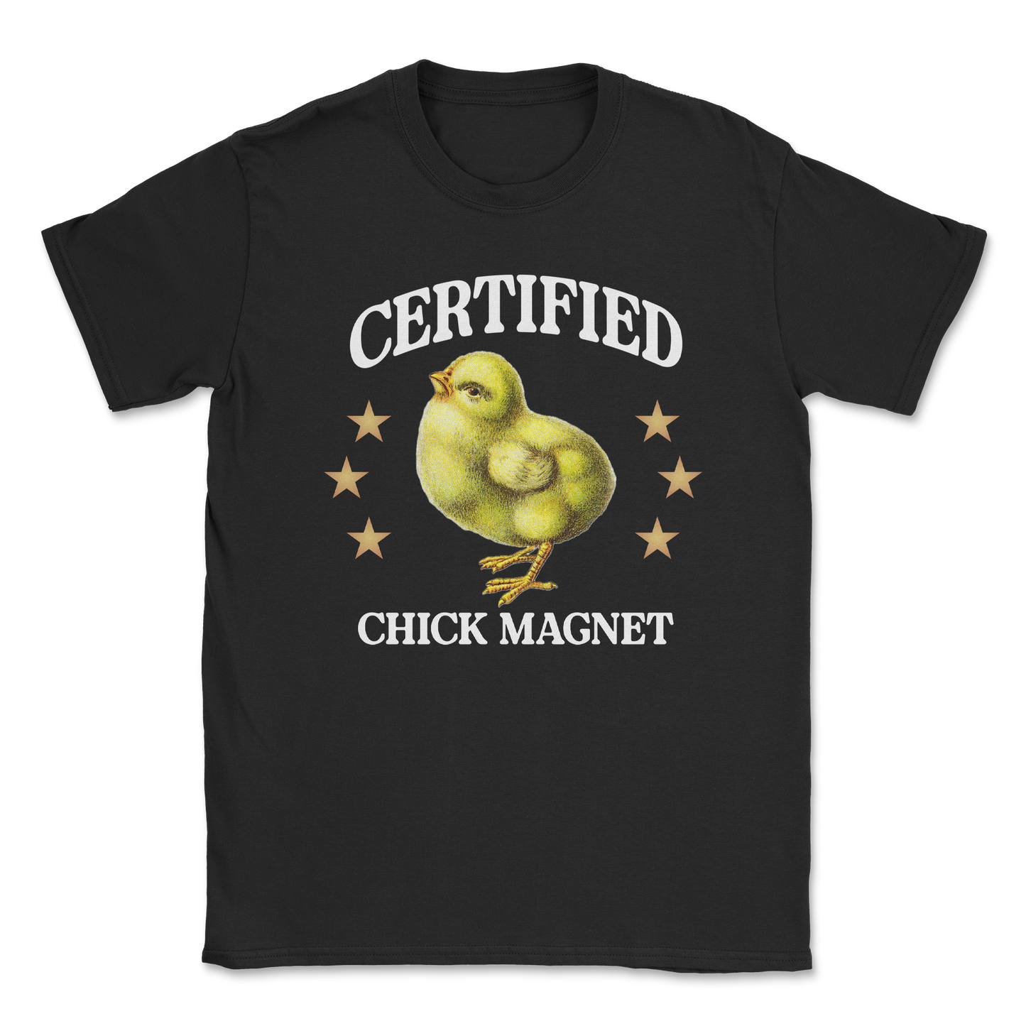 Heavy Blend T-Shirt Chick Magnet in Black