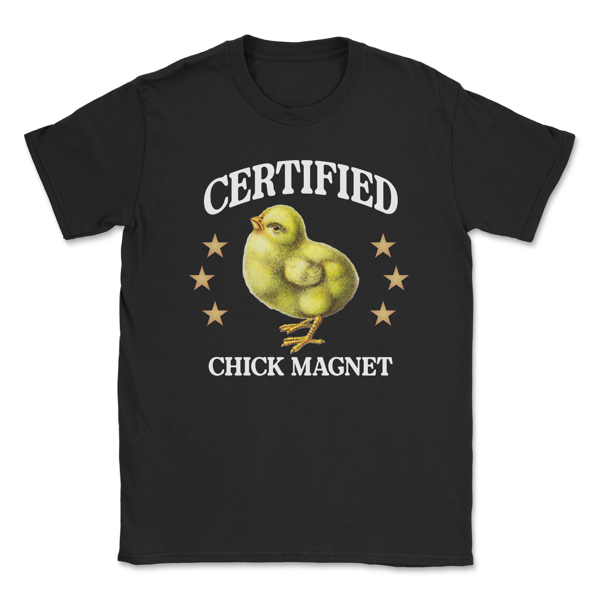Heavy Blend T-Shirt Chick Magnet in Black