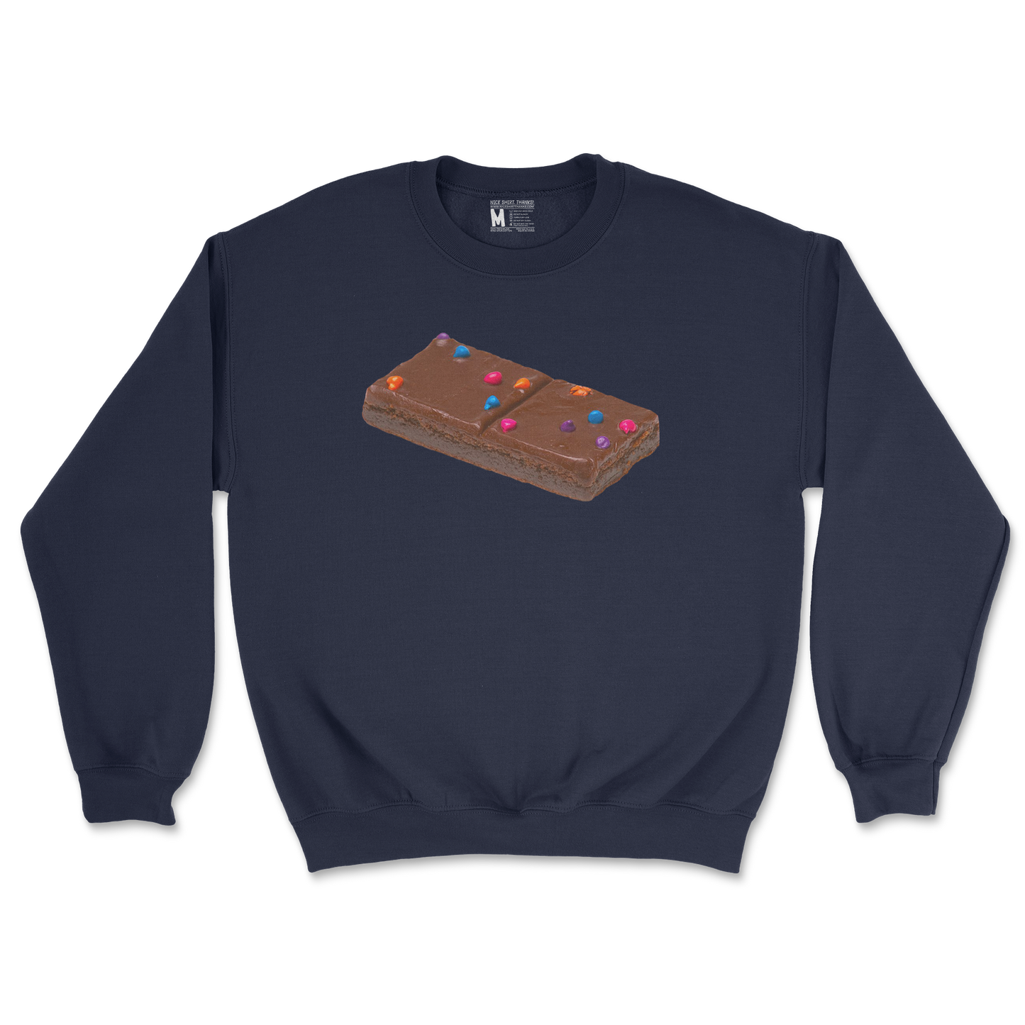 Gildan SoftStyle Crew Neck Mmmmm Yummmm in Navy