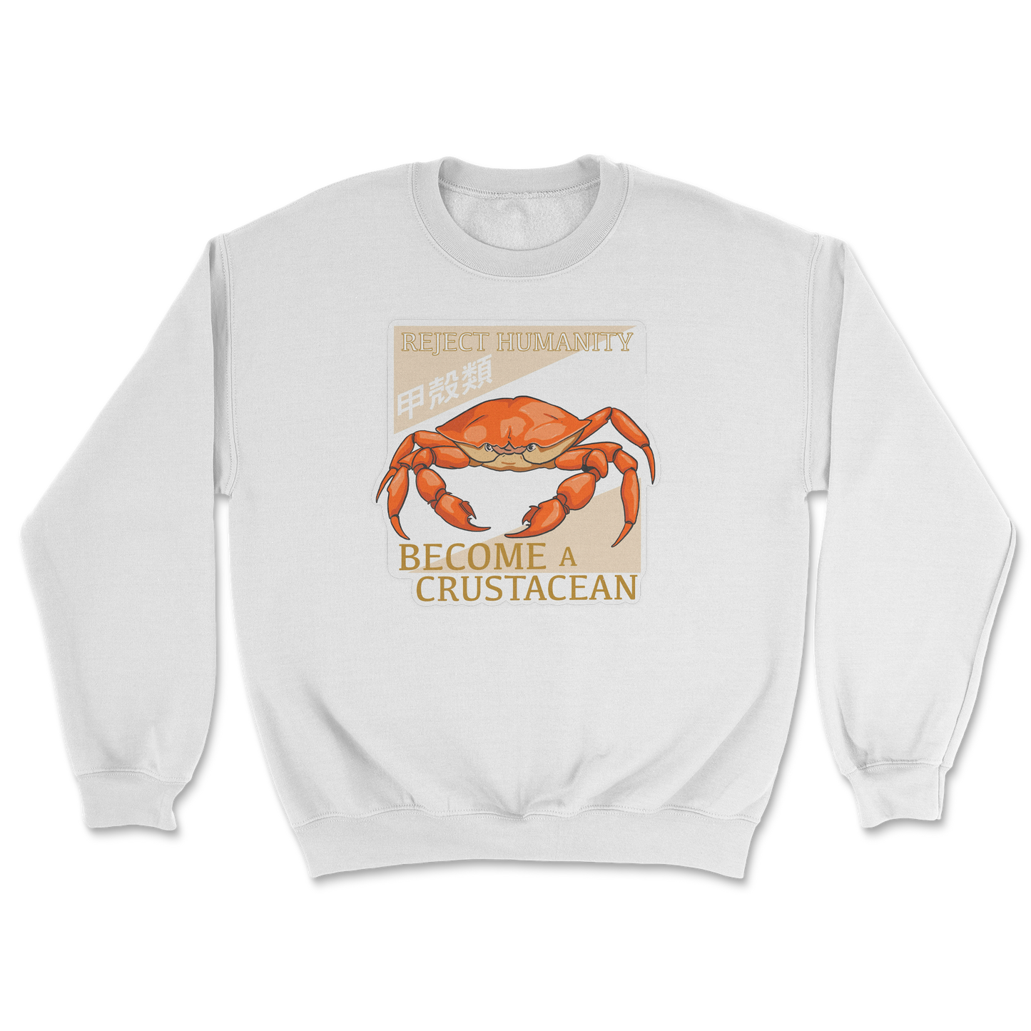 Heavy Blend Crew Neck Embrace the Crab in White