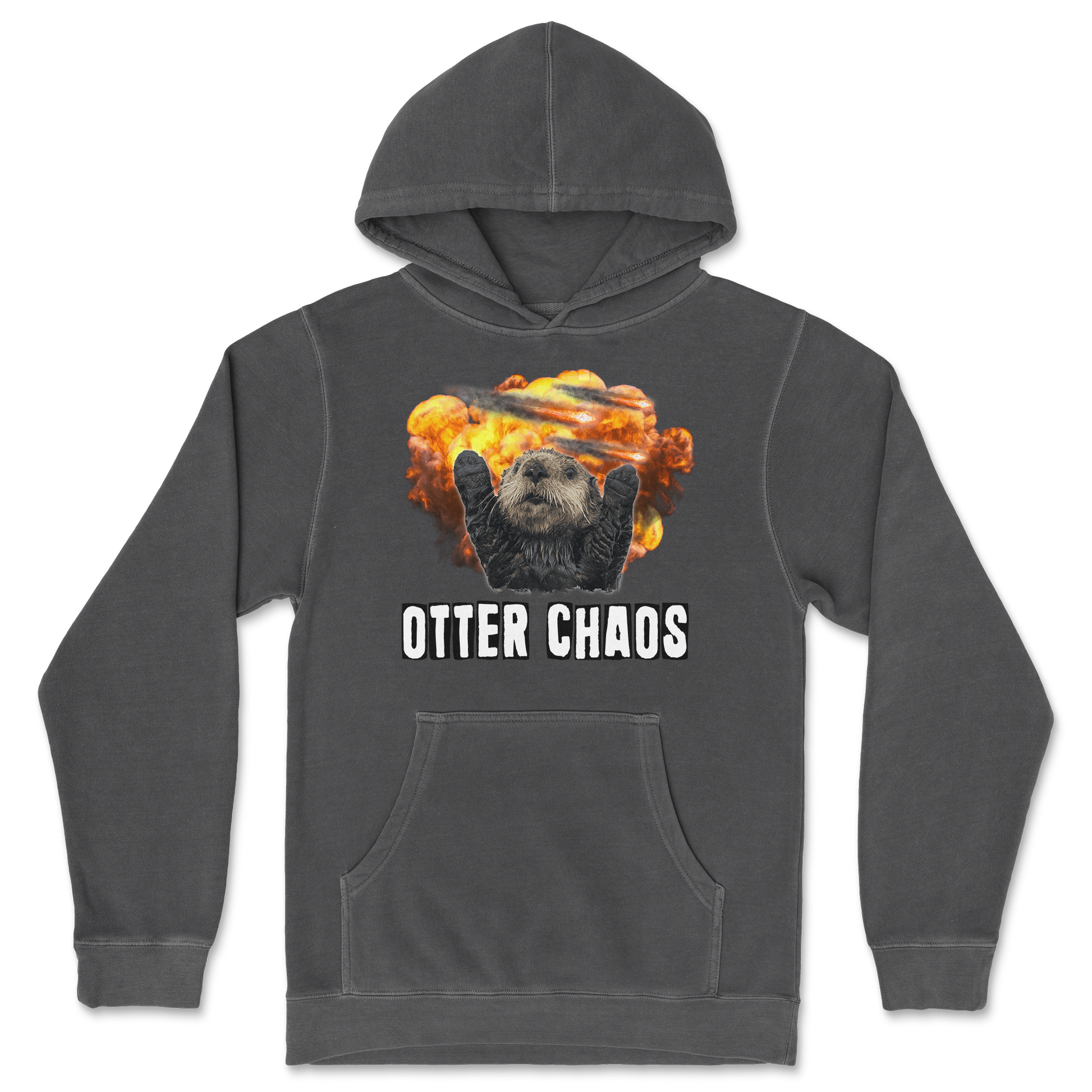 Independent Clothing Co. Hoodie Otter Chaos in Black