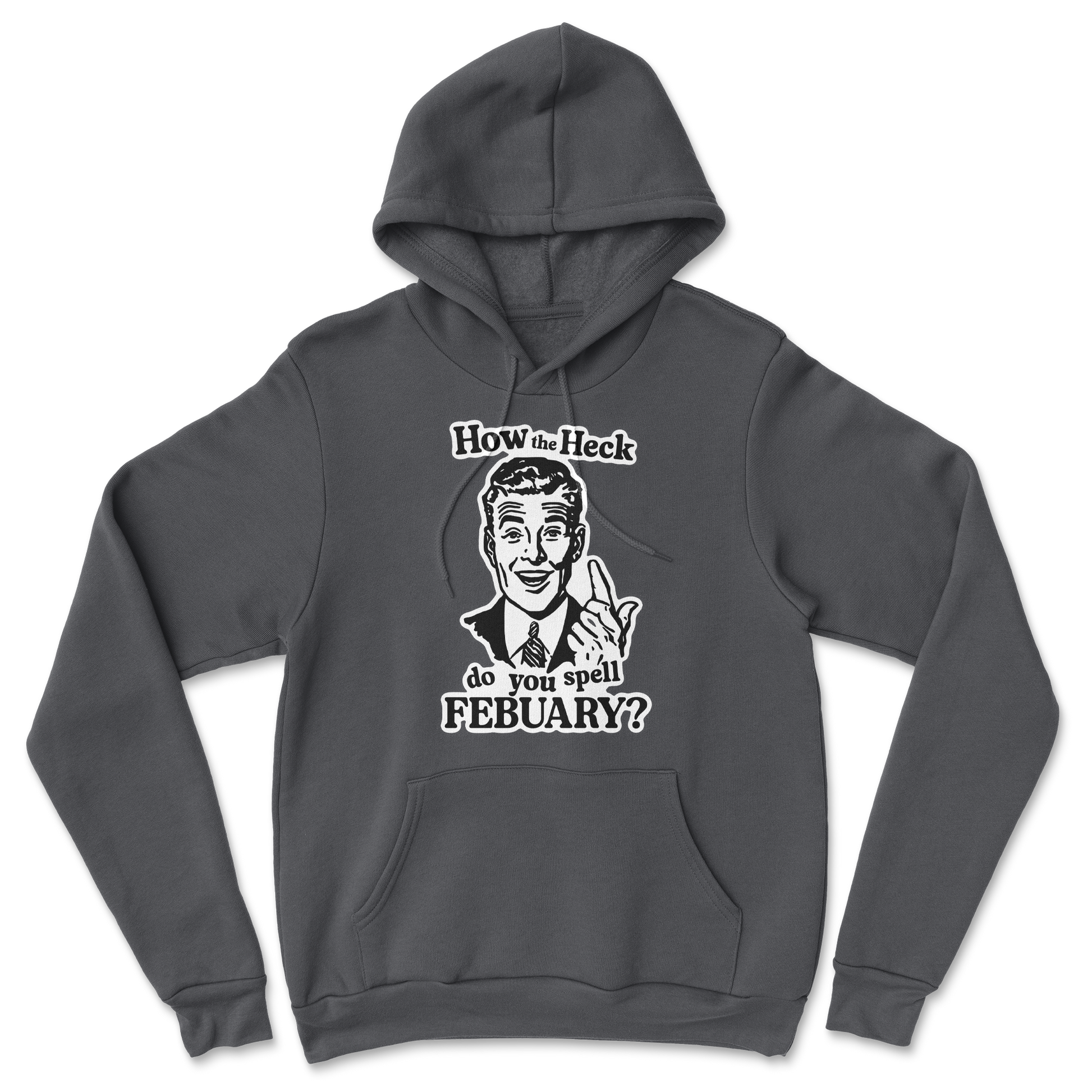 Heavy Blend Hoodie February in Black