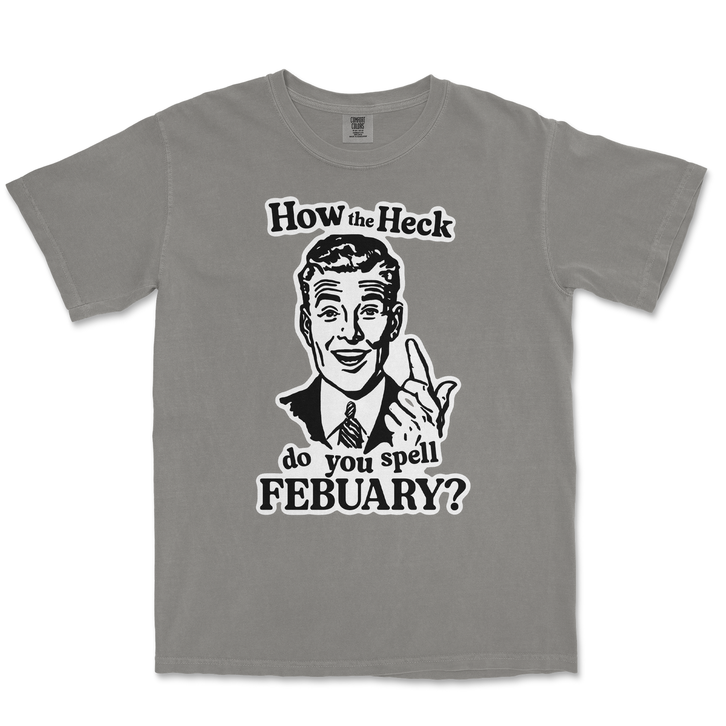 Comfort Colors T-Shirt February in Grey
