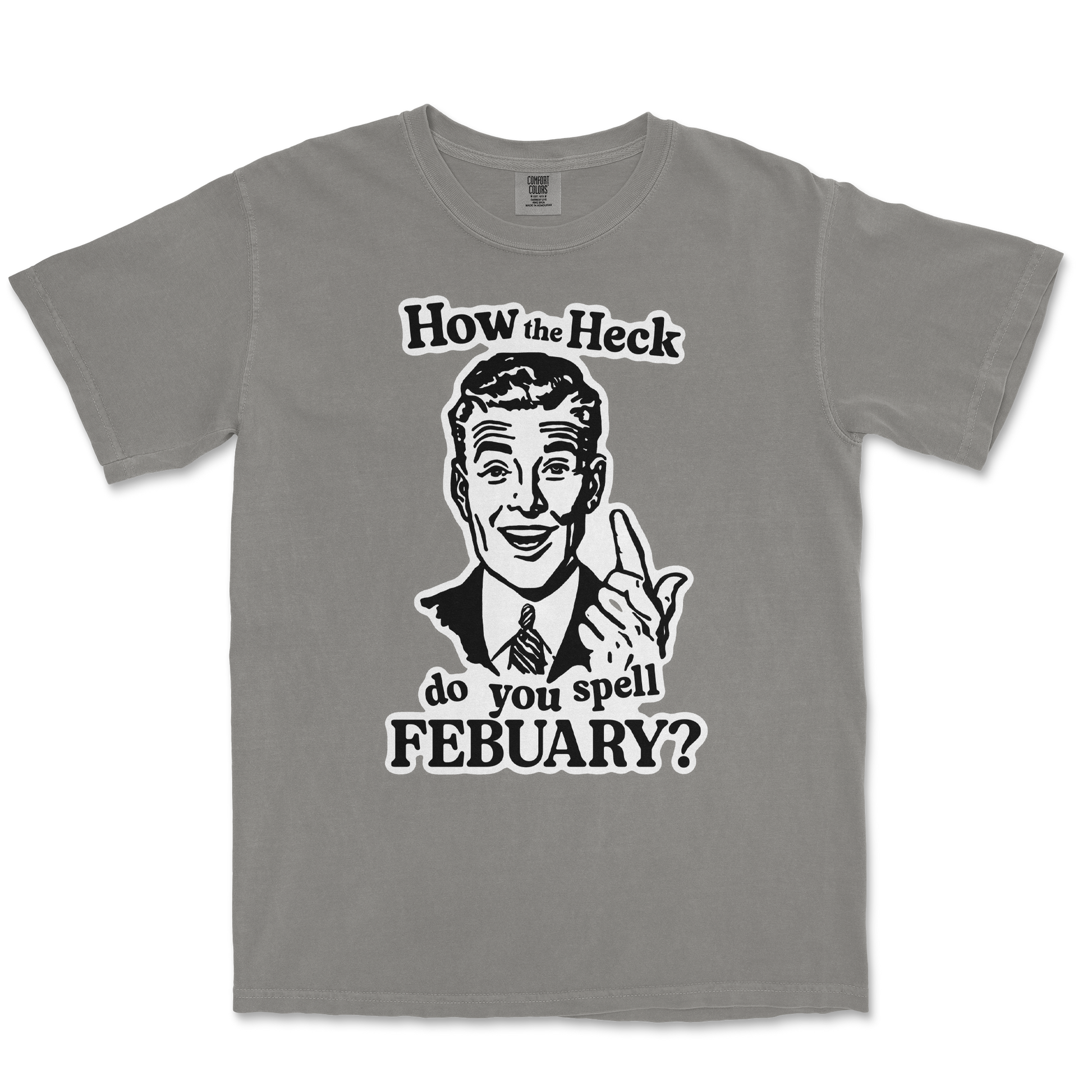 Comfort Colors T-Shirt February in Grey