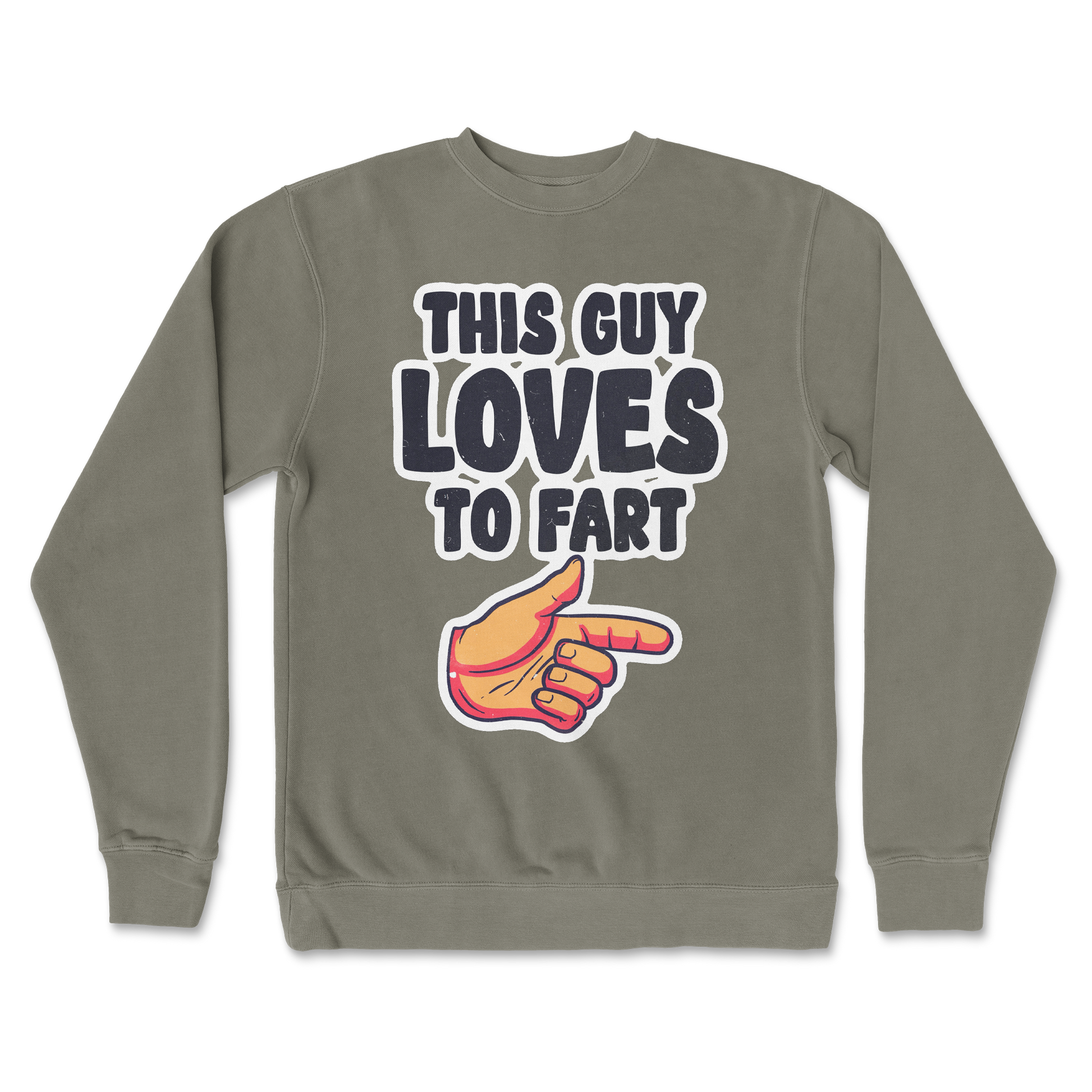 Independent Clothing Co. Crew Neck Who Farted  in Army