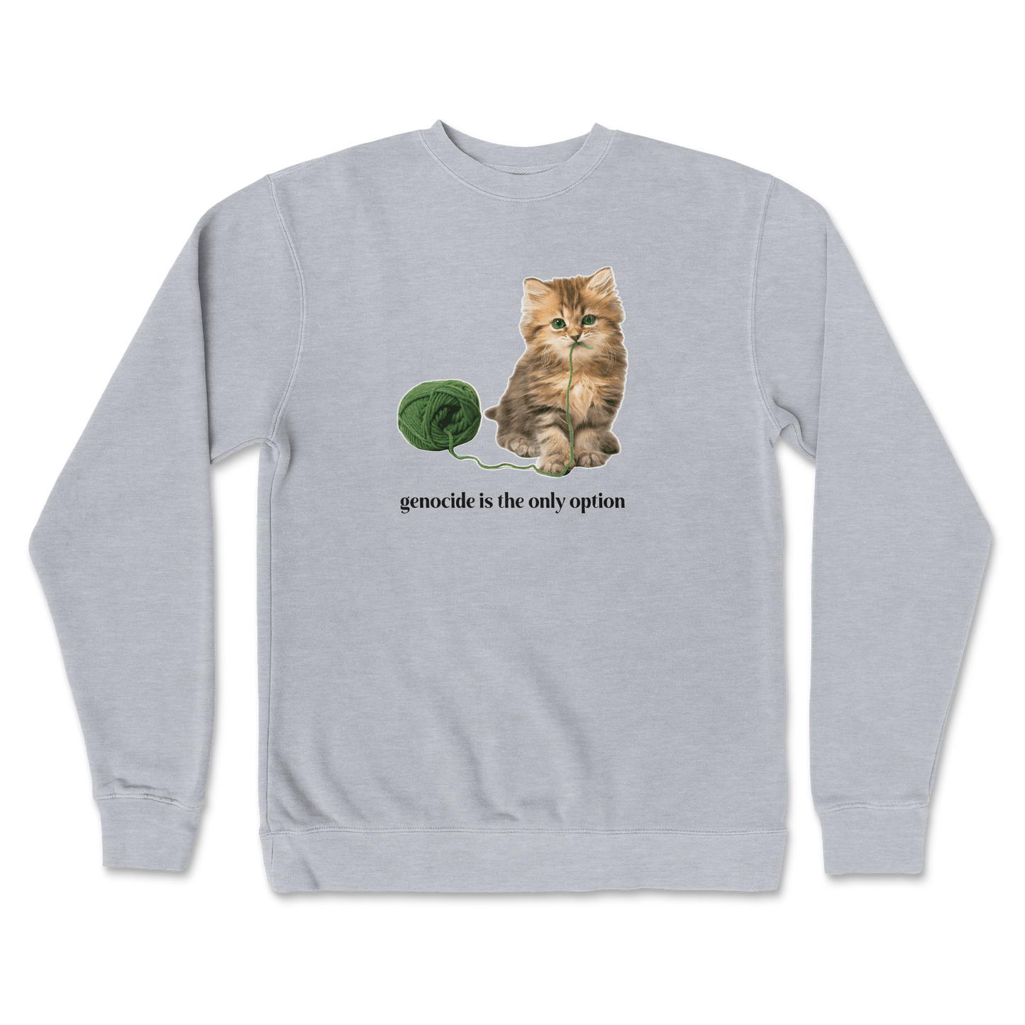 Genocide Kitty  Crew Neck