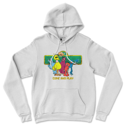 Gildan SoftStyle Hoodie Cursed Sesame Street in White