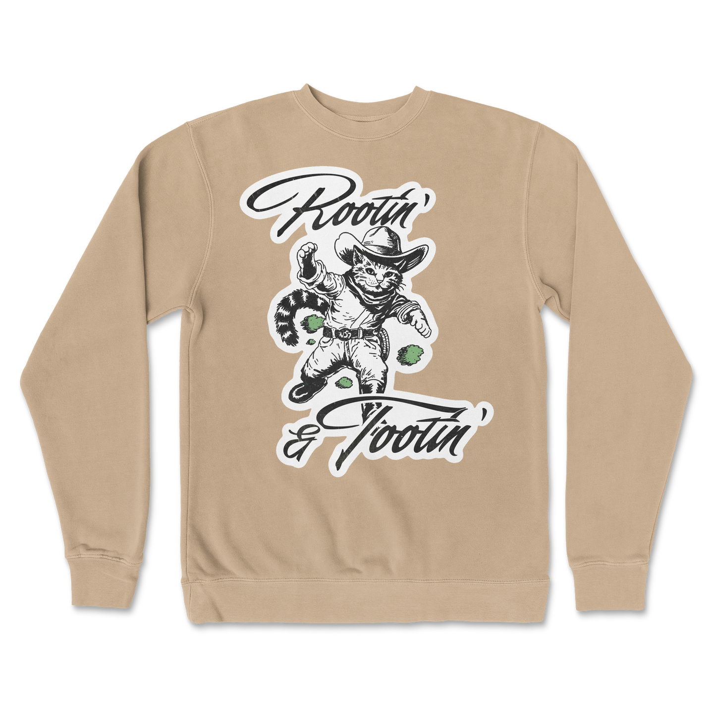 Independent Clothing Co. Crew Neck Rootin Tootin in Sandstone