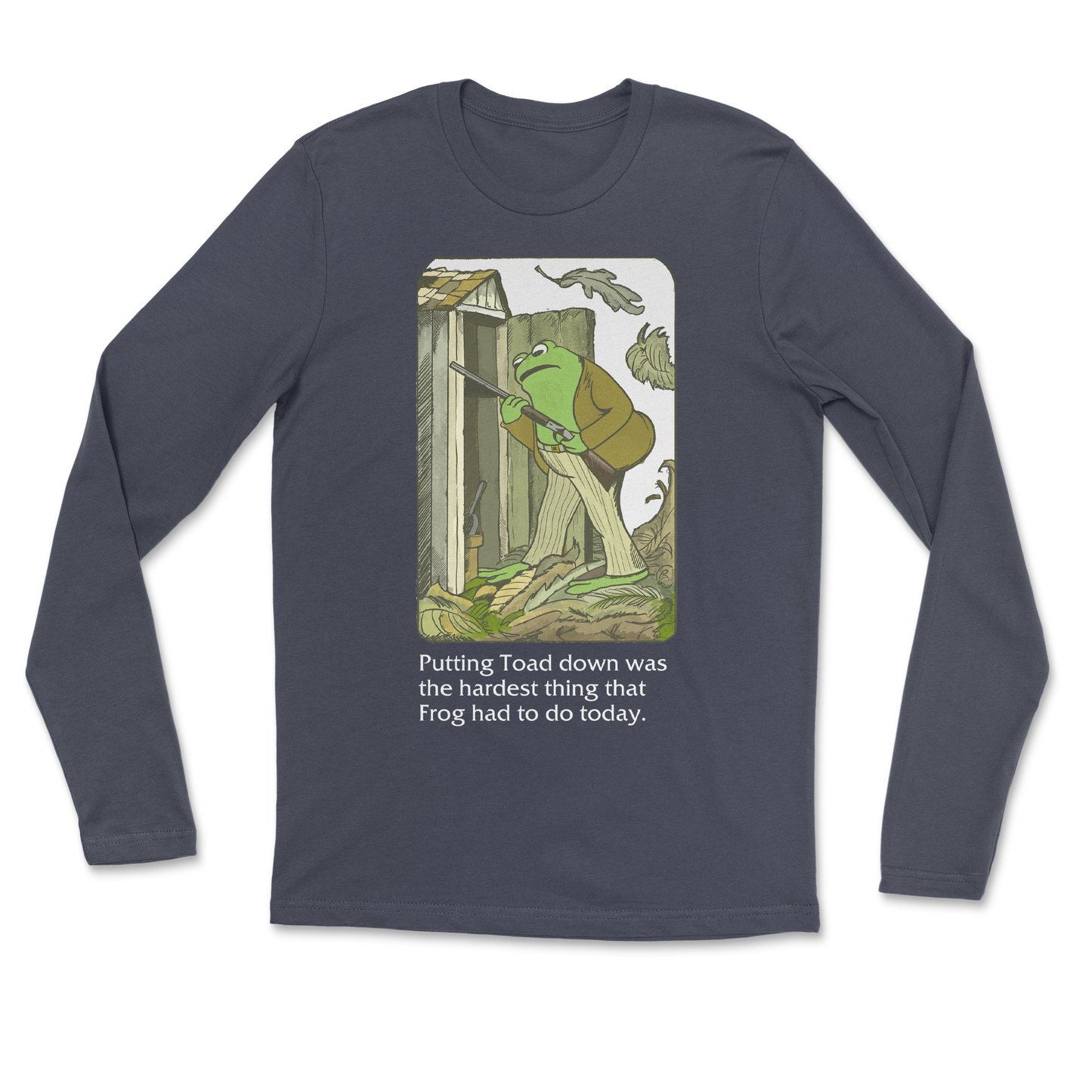The Nice Shirt Long Sleeve Frog and Toad in Navy
