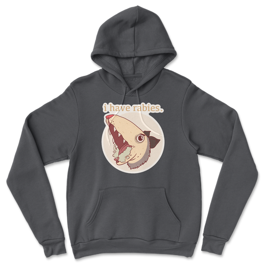 Heavy Blend Hoodie I Have Rabies in Black