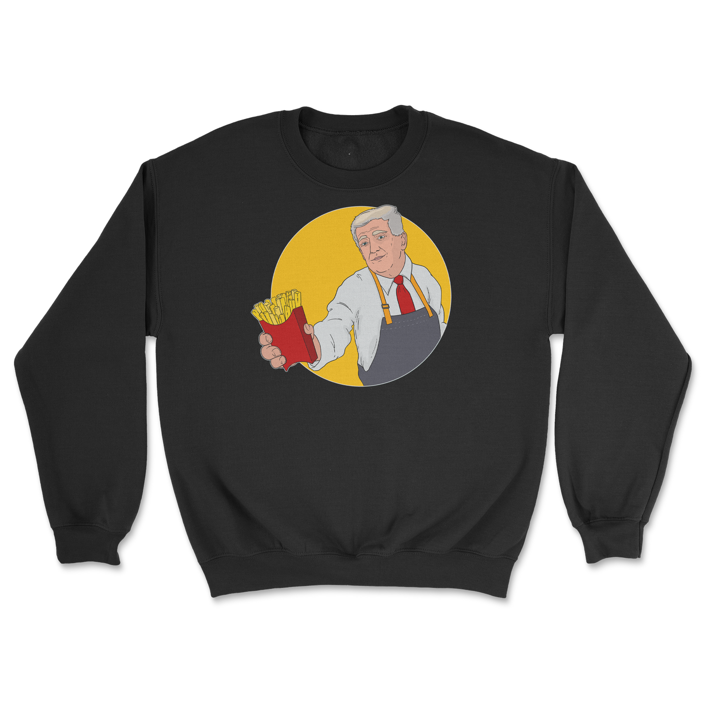 Gildan SoftStyle Crew Neck McTrump in Black