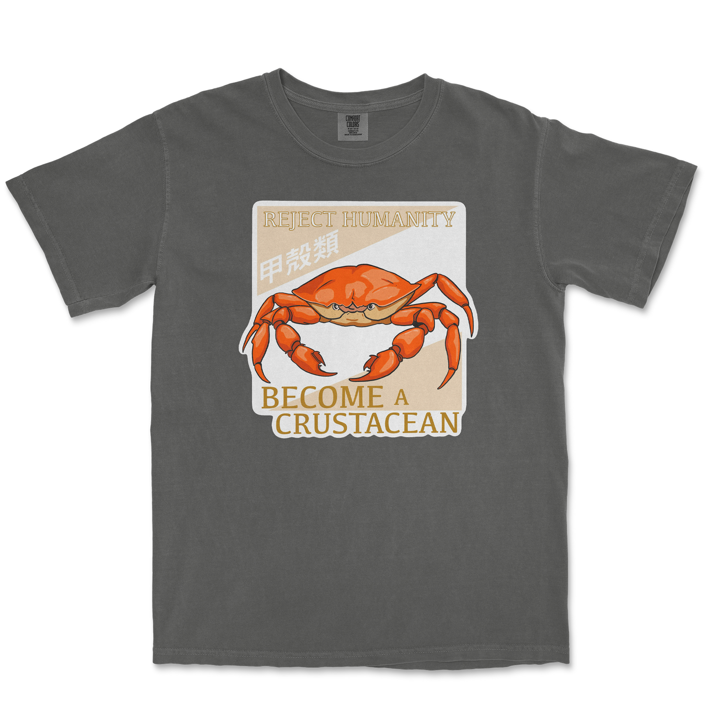 Comfort Colors T-Shirt Embrace the Crab in Pepper