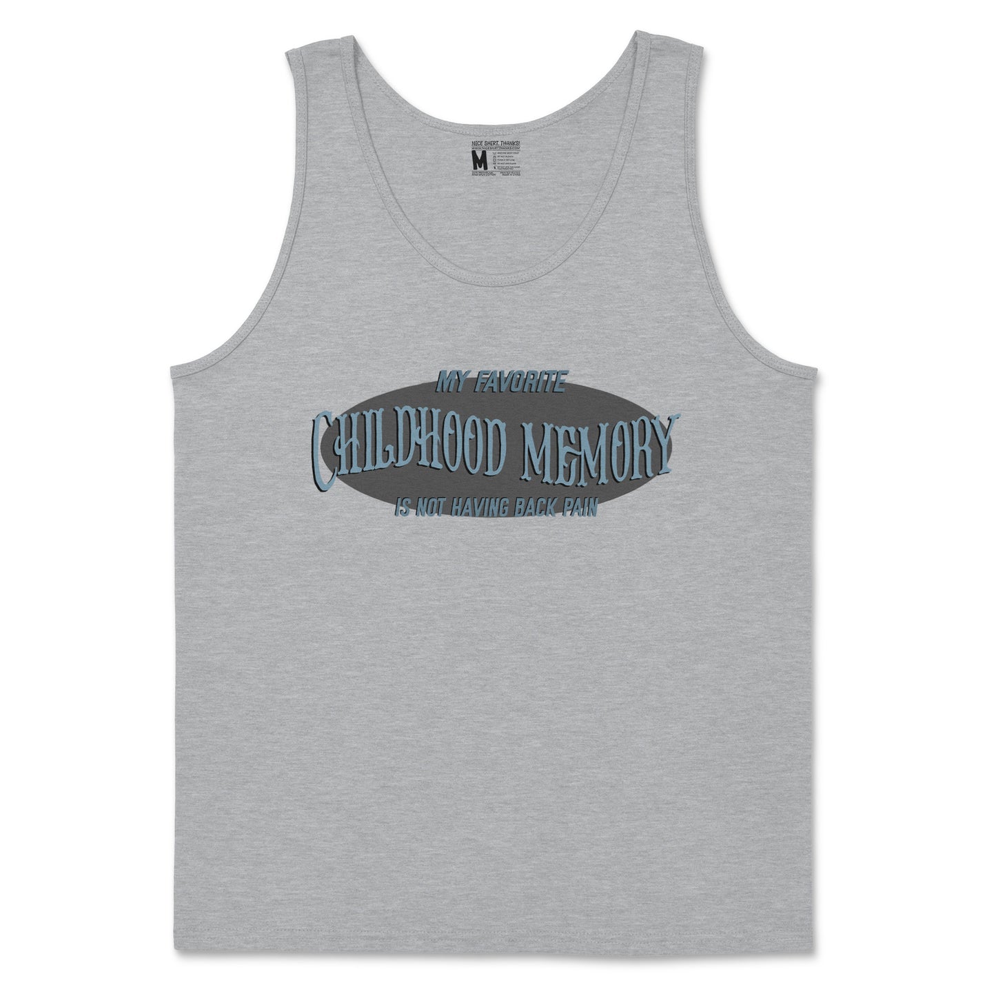 Gildan SoftStyle Tank Top Childhood Memory in Sports Grey