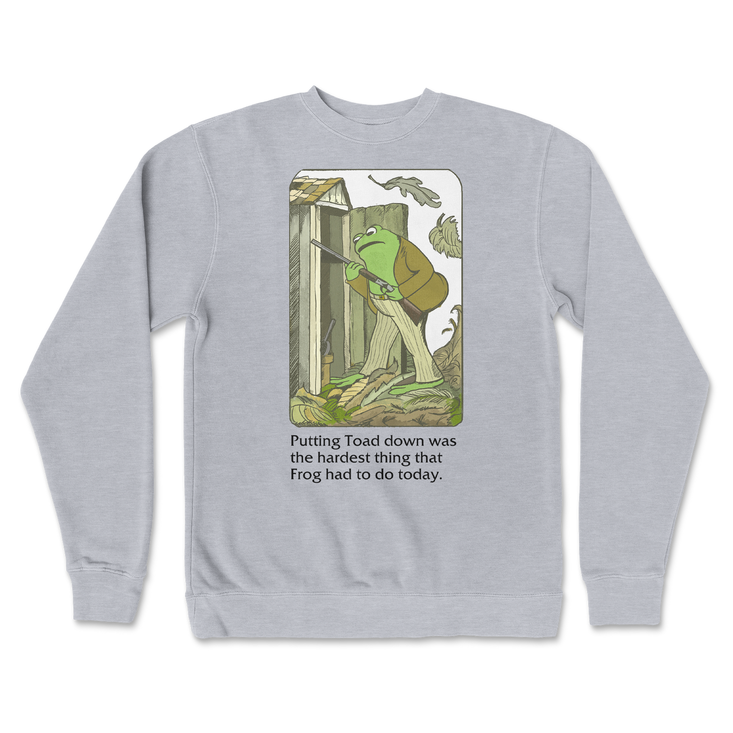 Independent Clothing Co. Crew Neck Frog and Toad in Grey-Heather