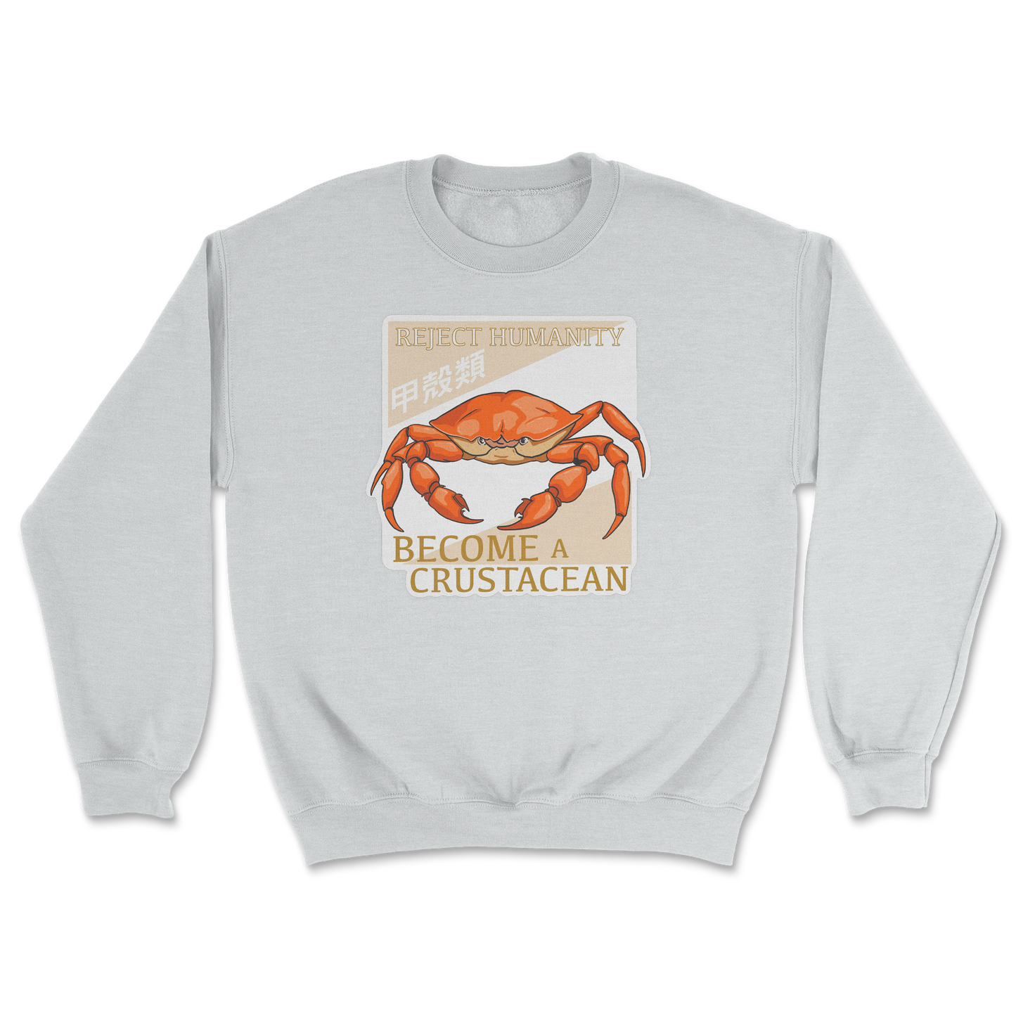 Heavy Blend Crew Neck Embrace the Crab in Sports Grey