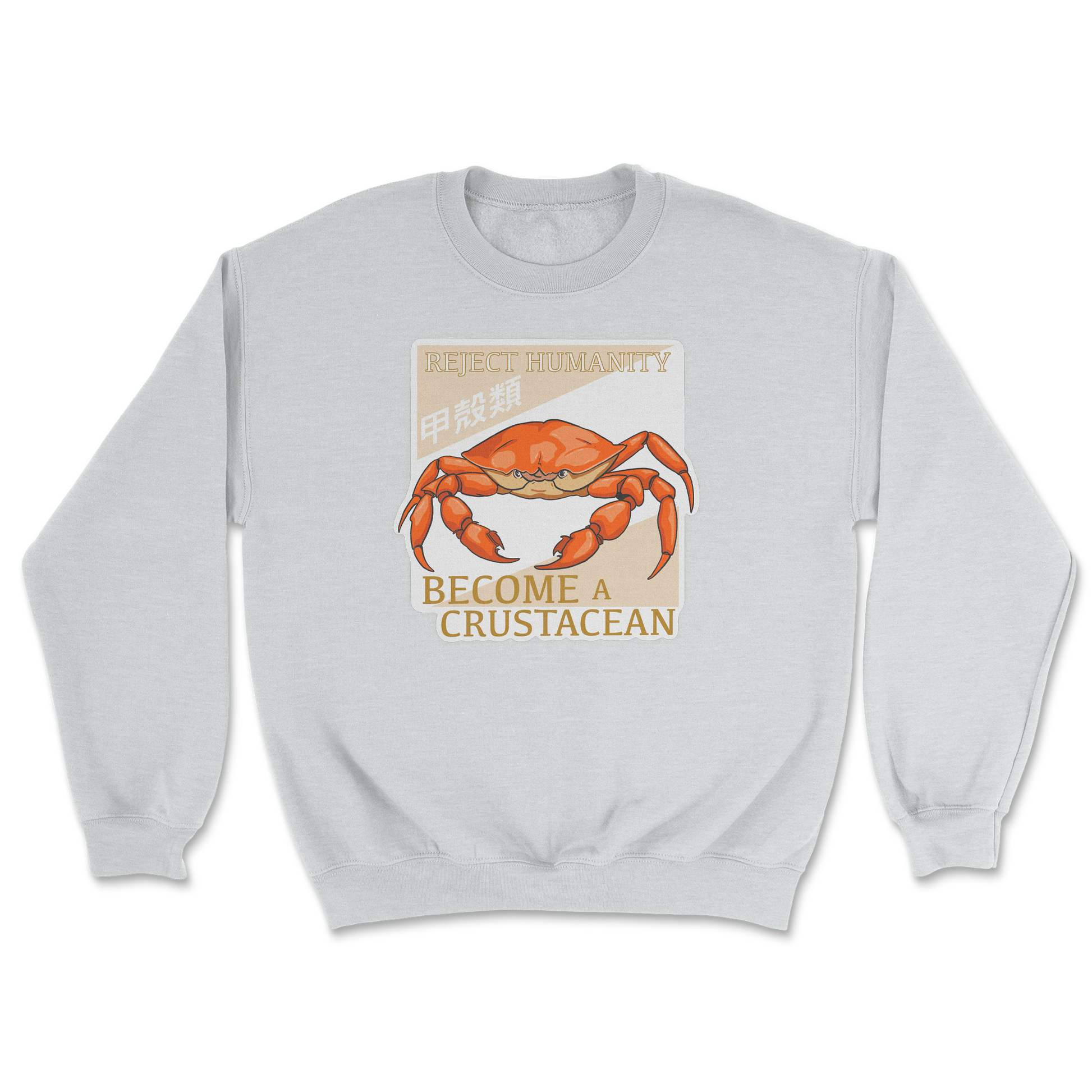 Heavy Blend Crew Neck Embrace the Crab in Sports Grey