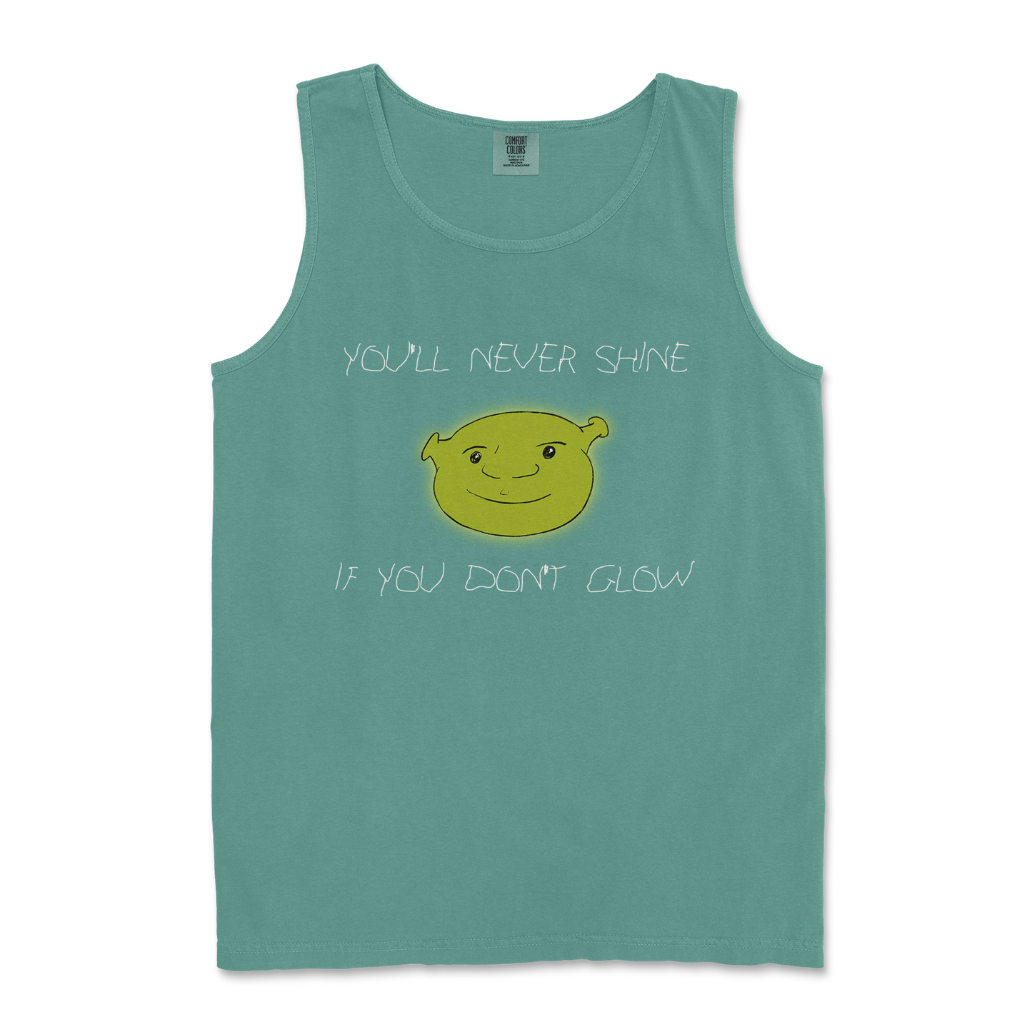 Comfort Colors Tank Top Shrekc in LightGreen