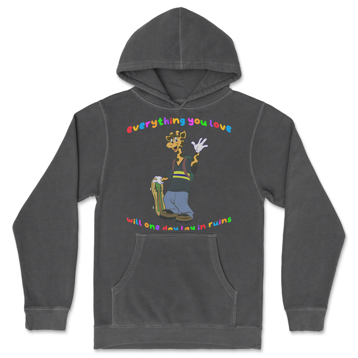 Independent Clothing Co. Hoodie Jerry the Giraffe in Black
