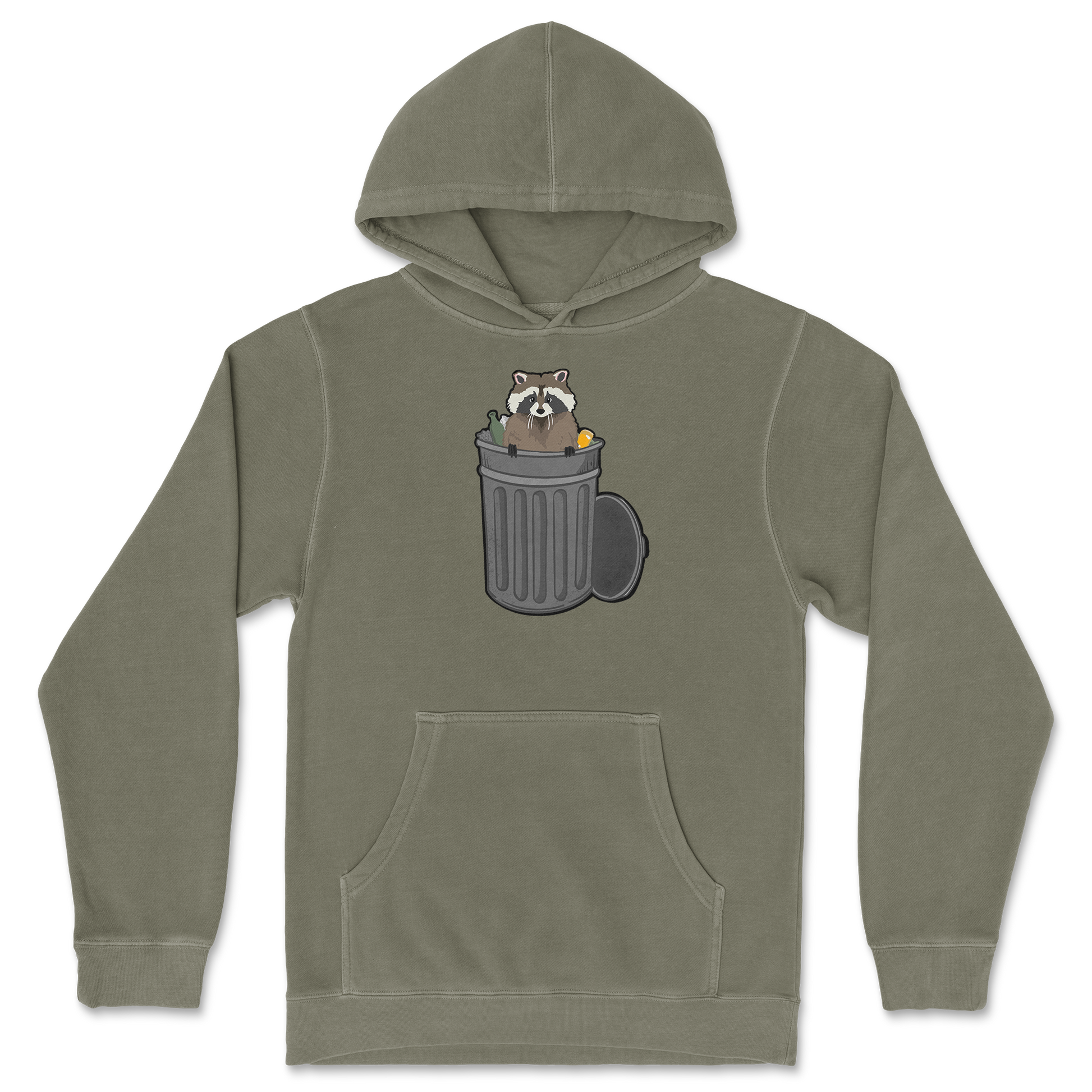 Independent Clothing Co. Hoodie Trash Panda Enthusiast in Olive