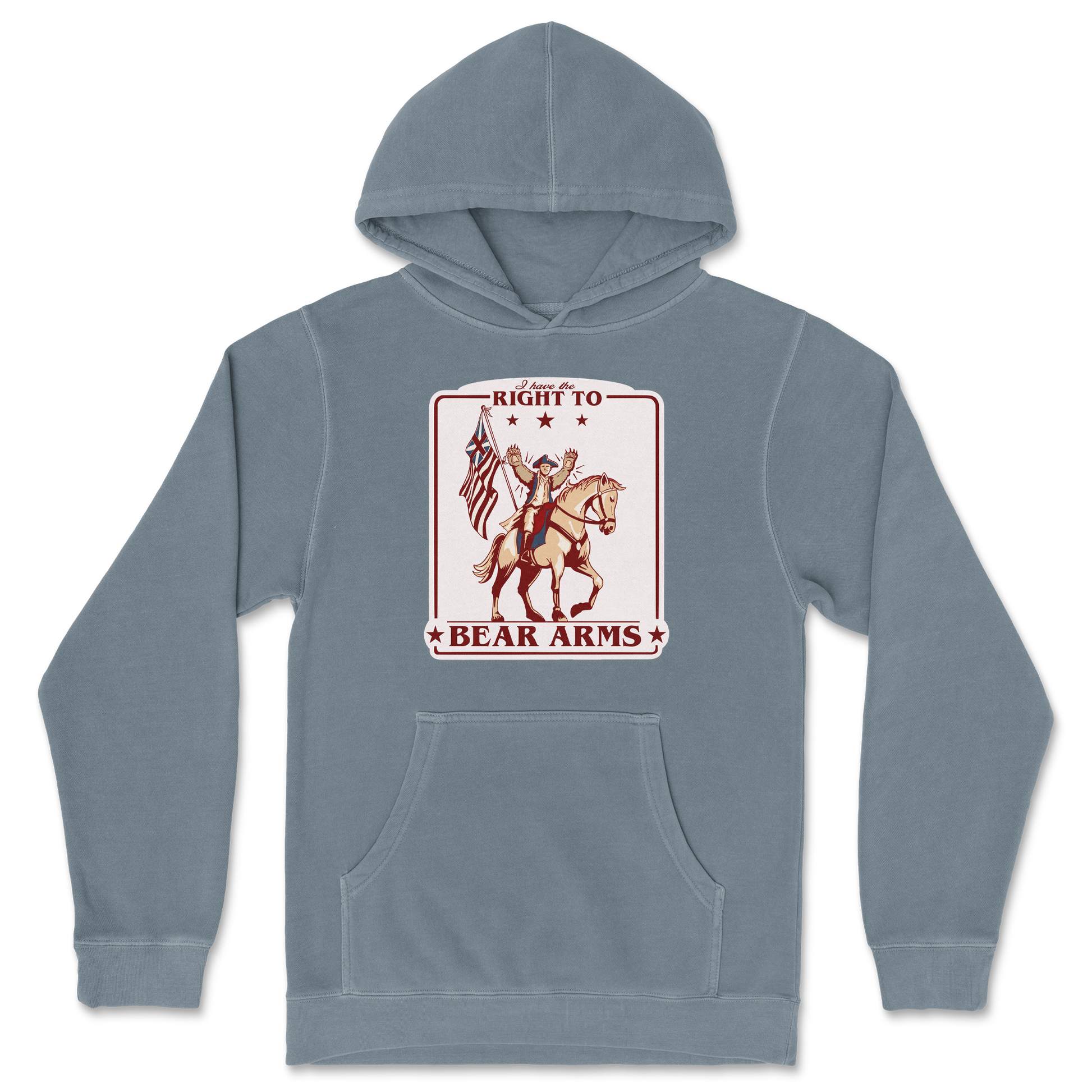 Independent Clothing Co. Hoodie Right to Bear Arms in Blue Magic