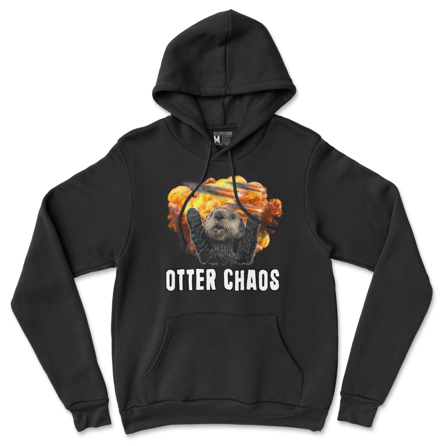 Gildan SoftStyle Hoodie Otter Chaos in Back