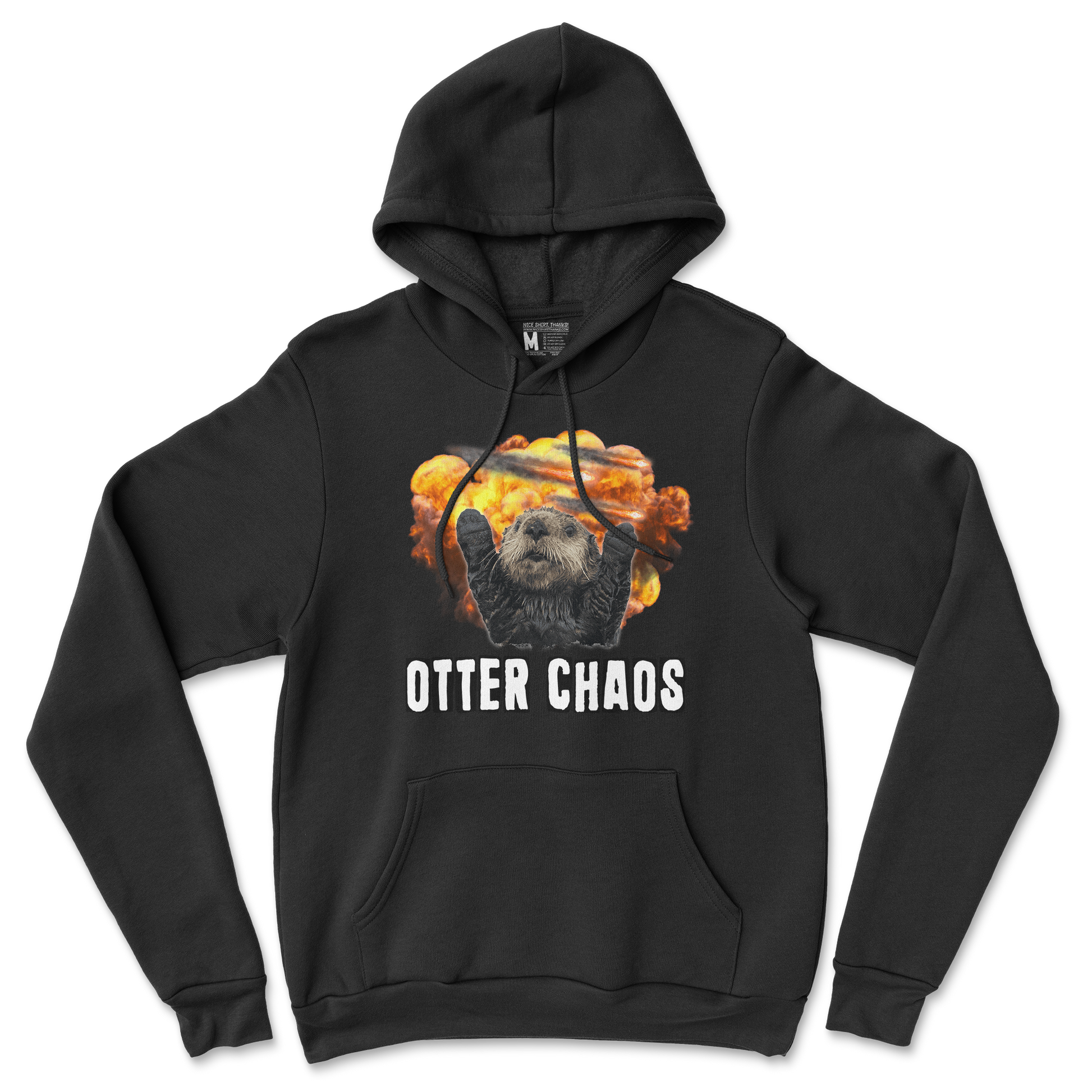 Gildan SoftStyle Hoodie Otter Chaos in Back