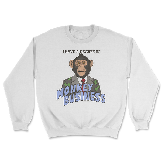 Heavy Blend Crew Neck Monkey Business in White