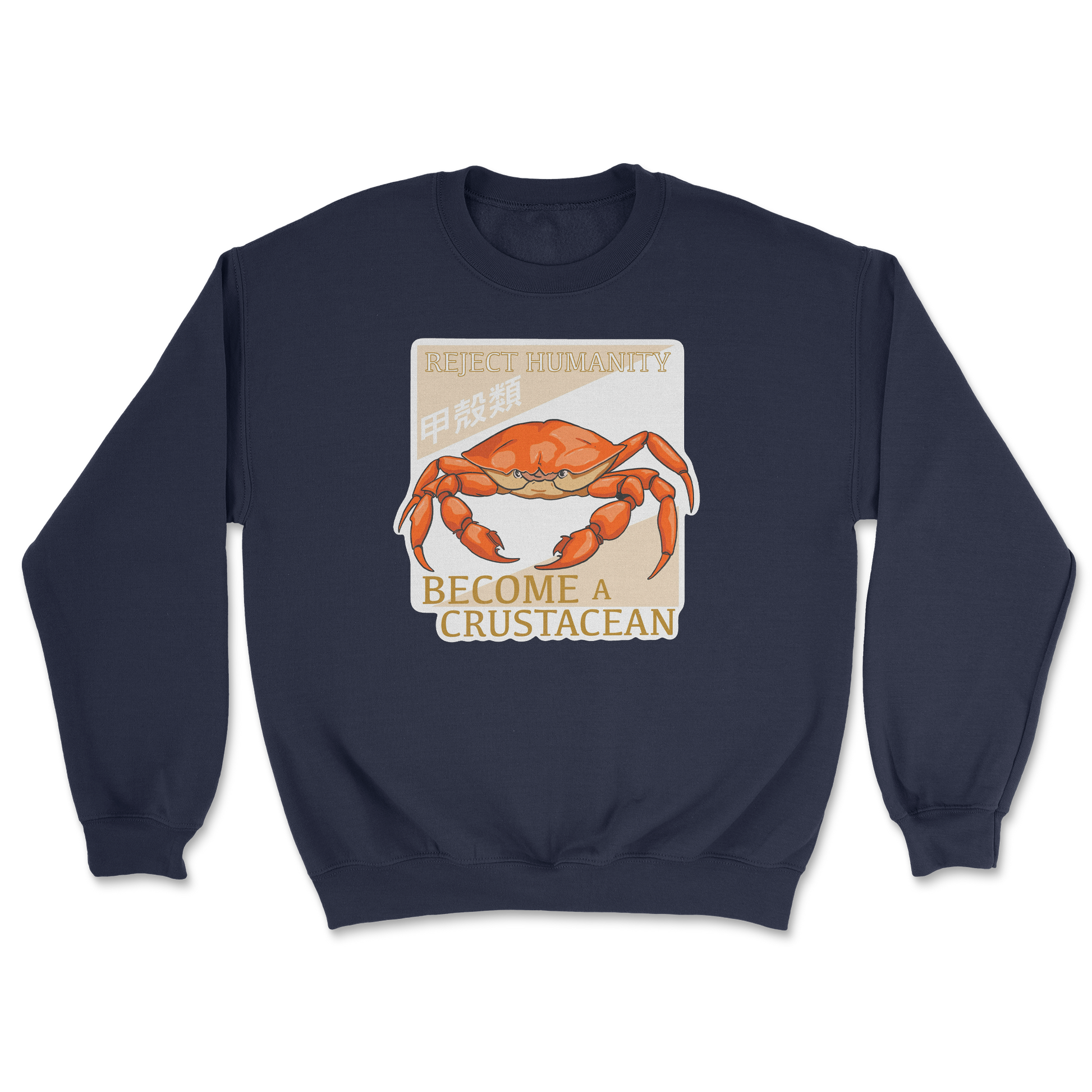 Heavy Blend Crew Neck Embrace the Crab in Navy
