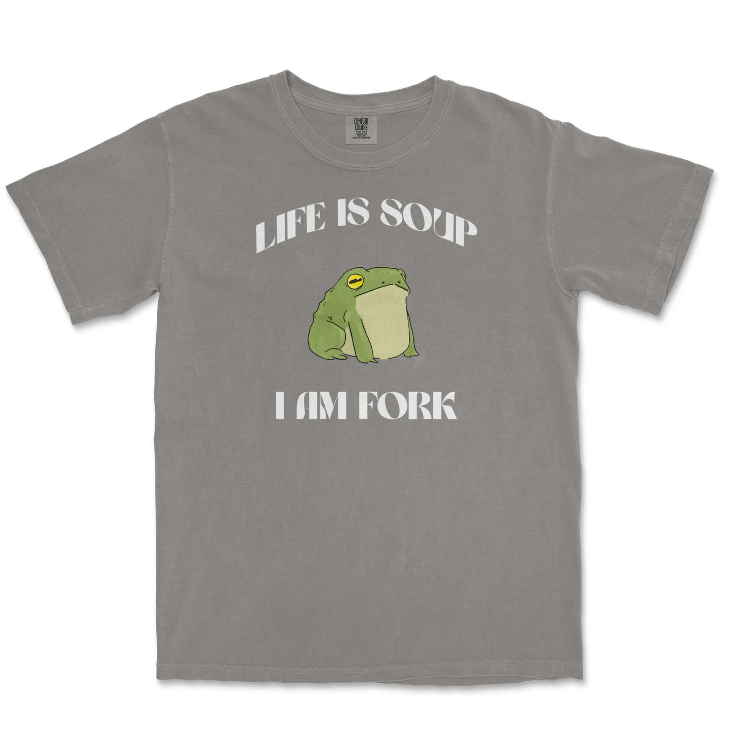 Comfort Colors T-Shirt I Am Fork in Grey