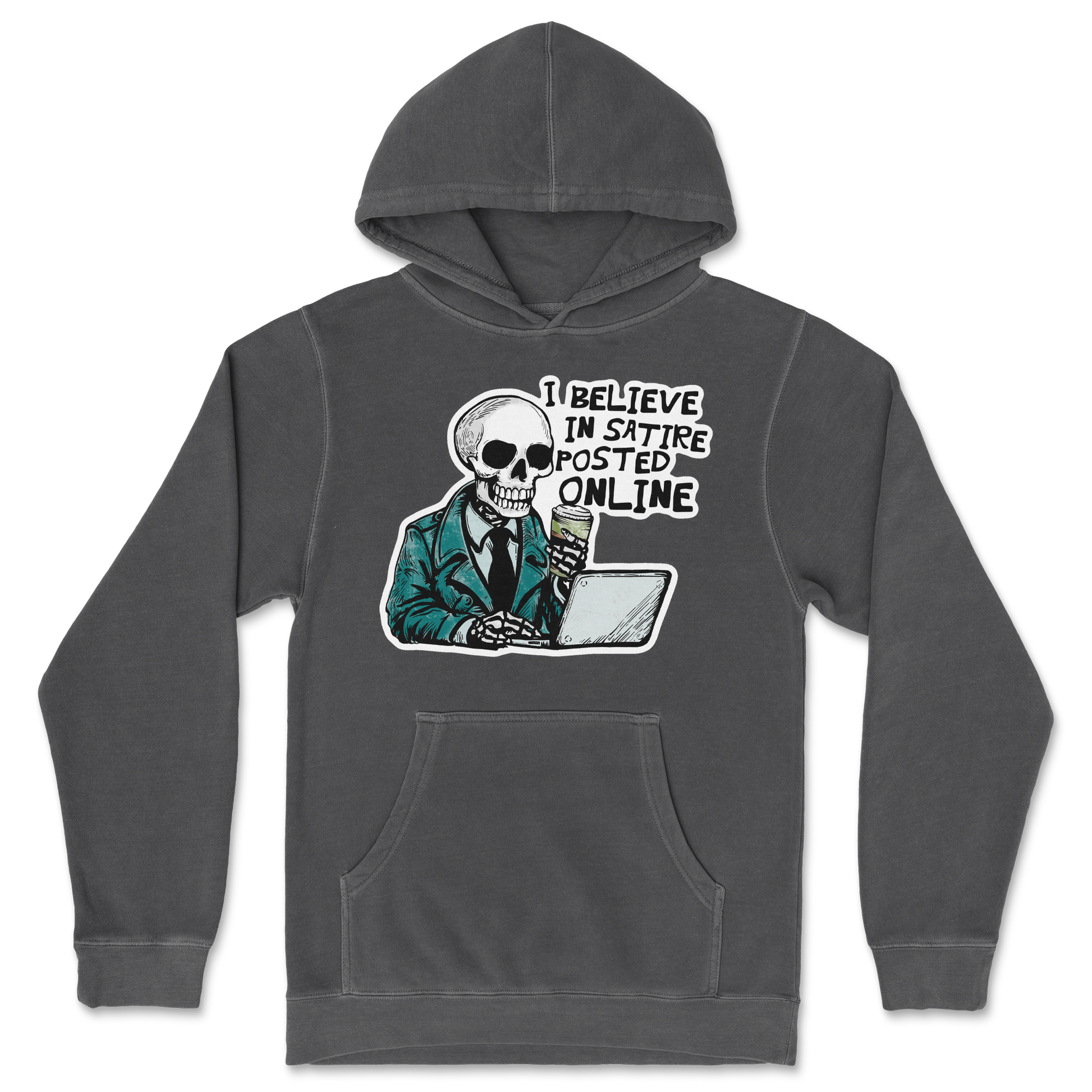 Independent Clothing Co. Hoodie Believe in Satire in Black