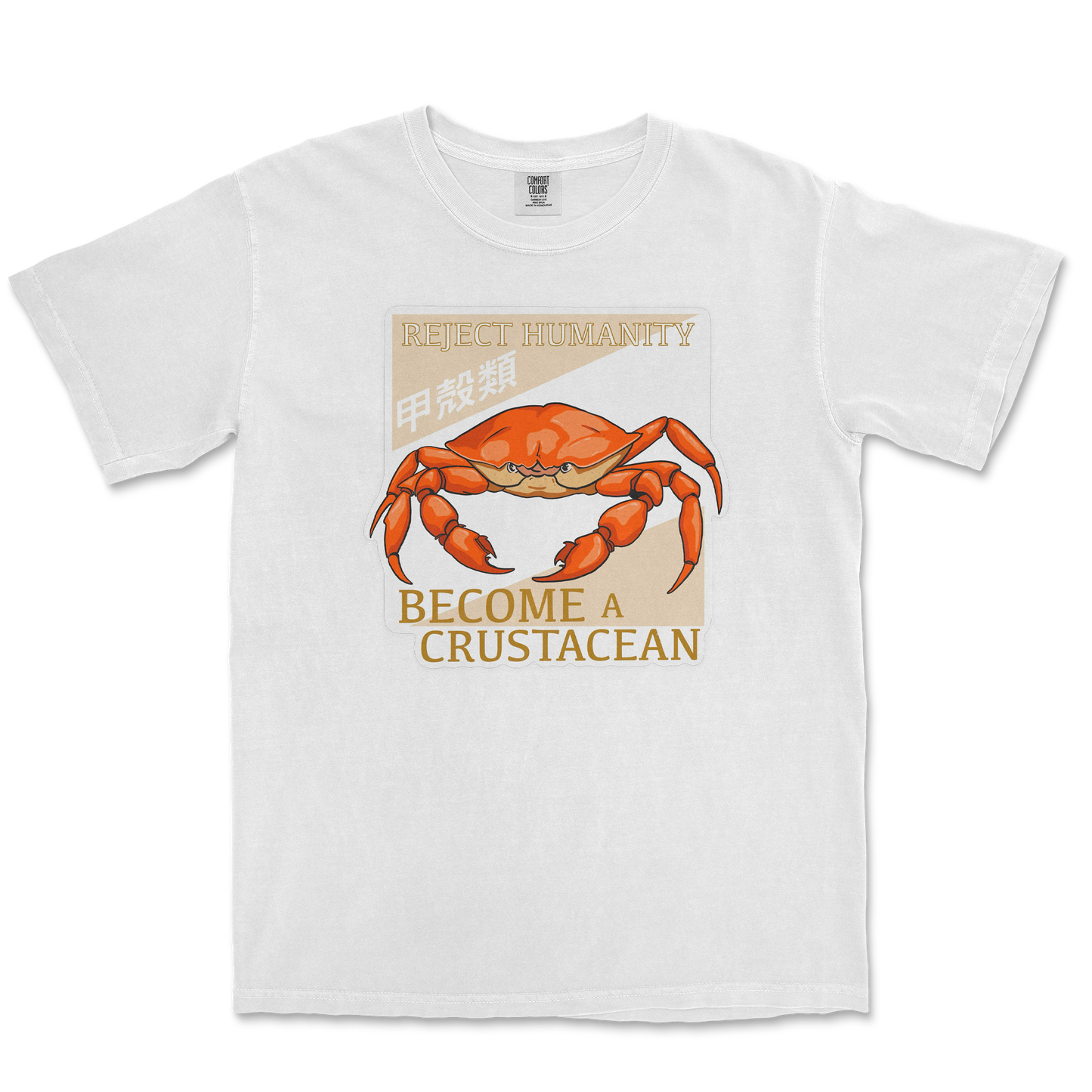 Comfort Colors T-Shirt Embrace the Crab in White
