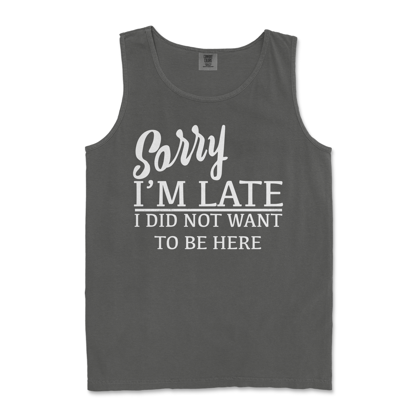 Comfort Colors Tank Top Late in Pepper