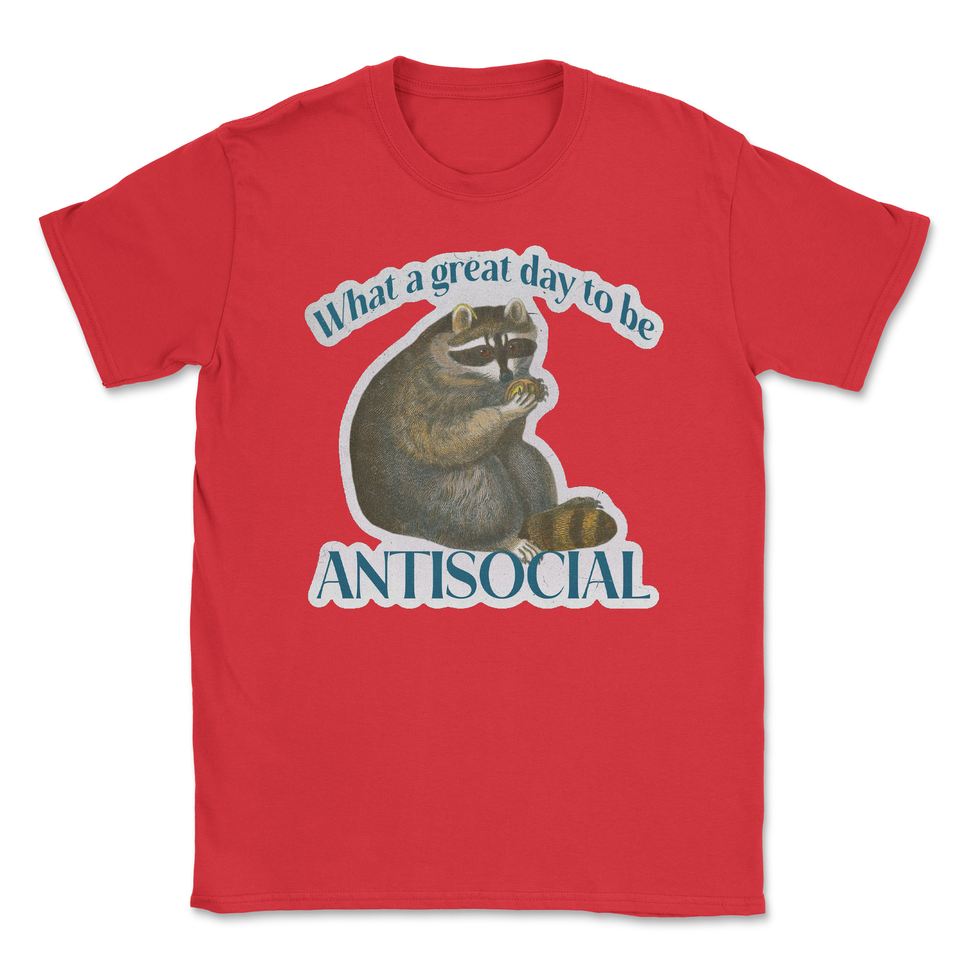 Heavy Blend T-Shirt Antisocial in Red