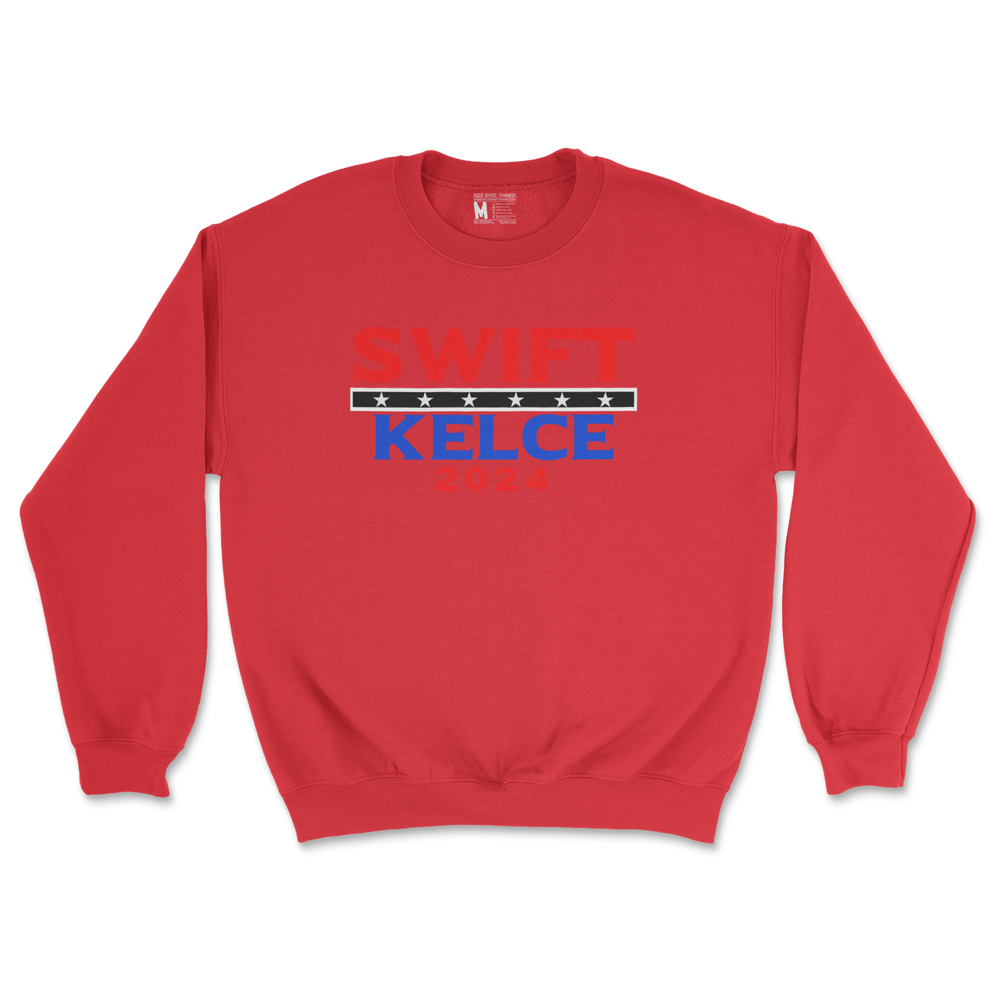 Gildan SoftStyle Crew Neck Swift Kelce 2024 in Red