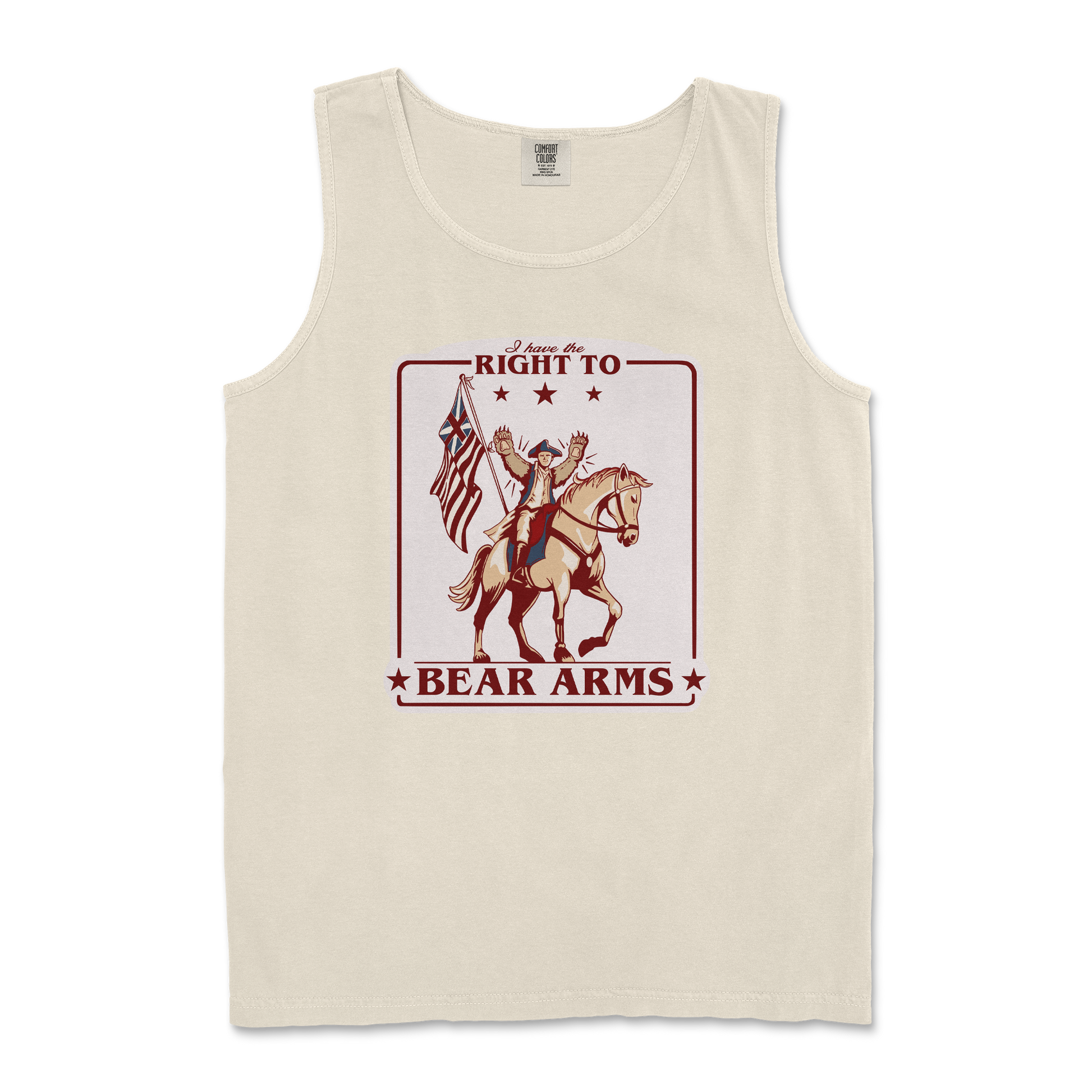 Comfort Colors Tank Top Right to Bear Arms in Ivory