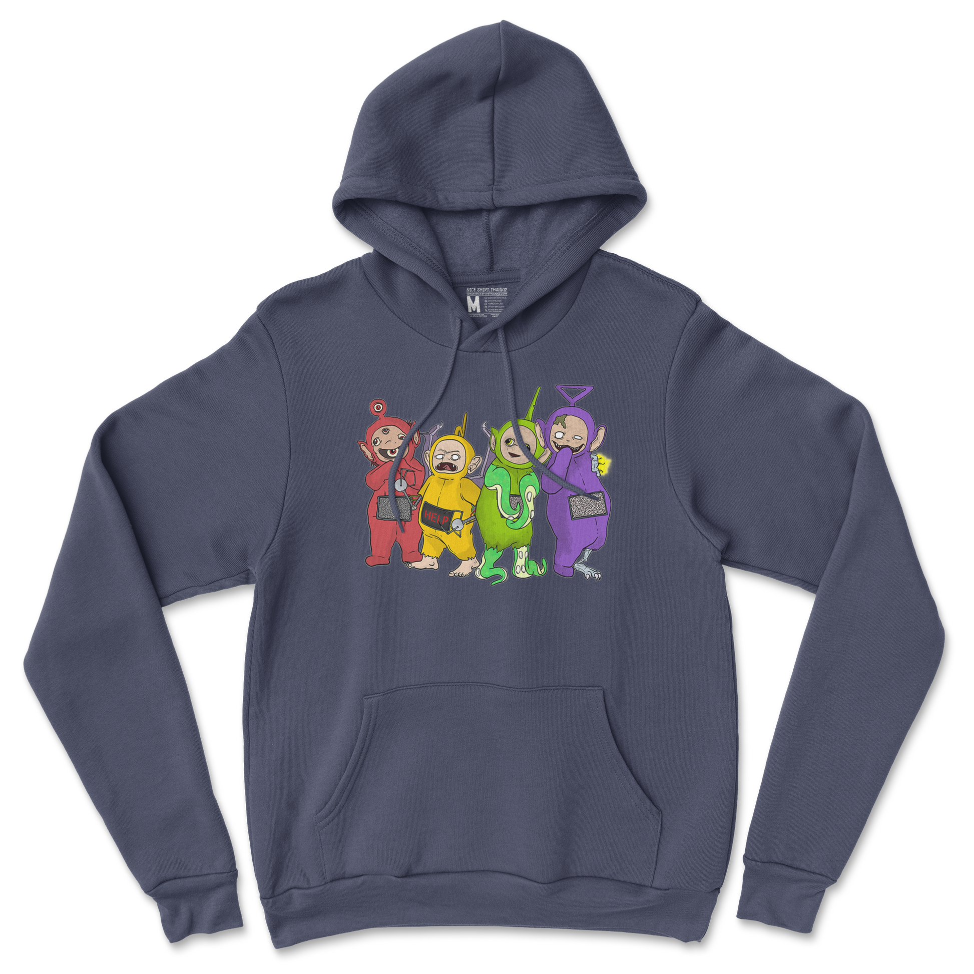 Gildan SoftStyle Hoodie Telatubbies in Navy