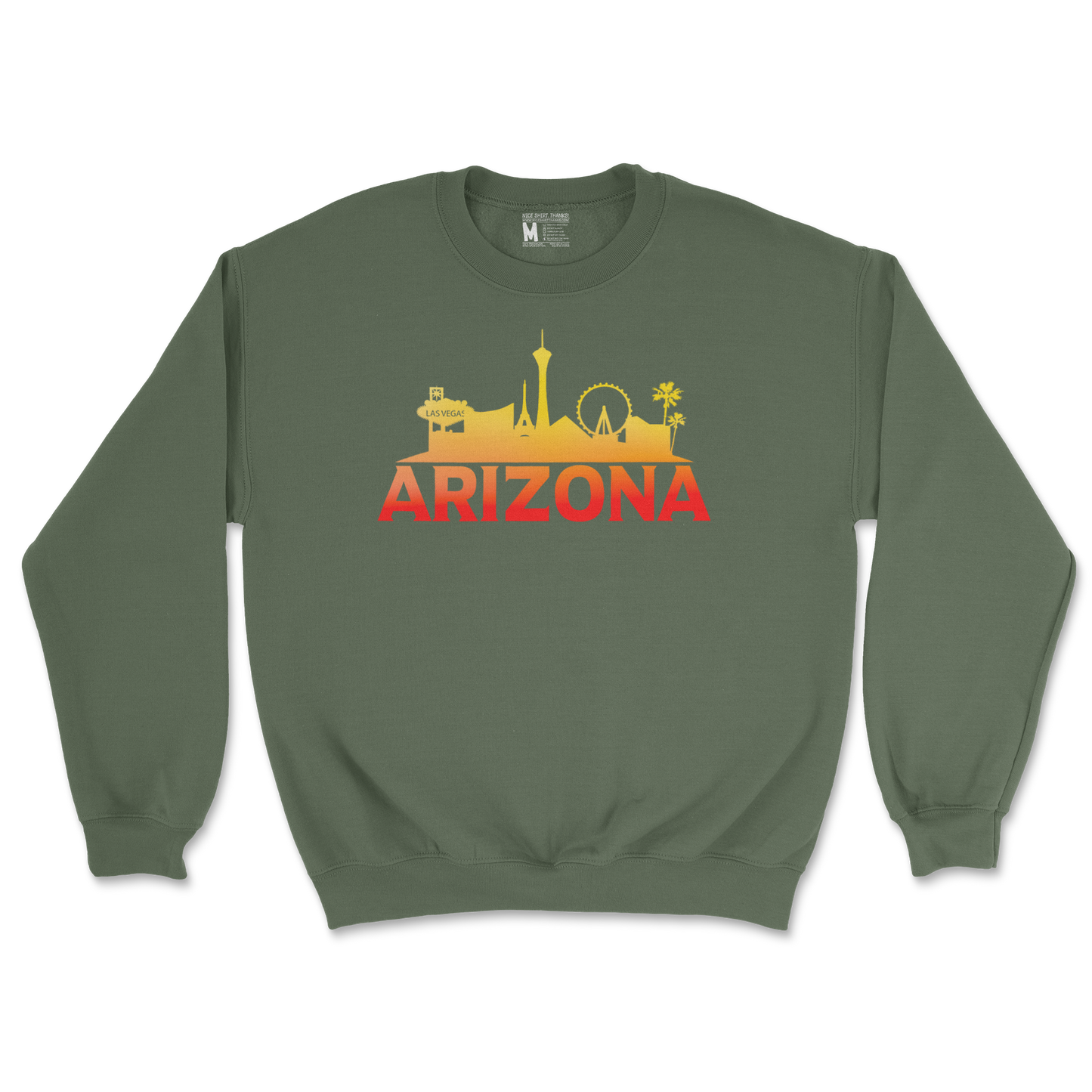 Gildan SoftStyle Crew Neck in Military Green