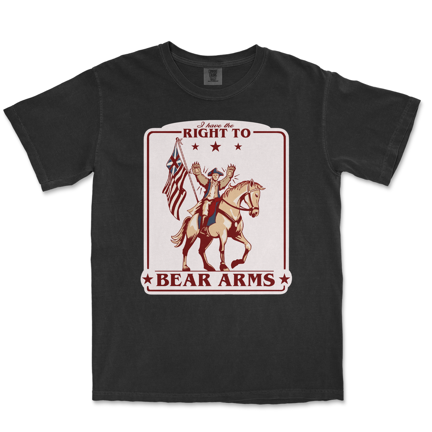Comfort Colors T-Shirt Right to Bear Arms in Black