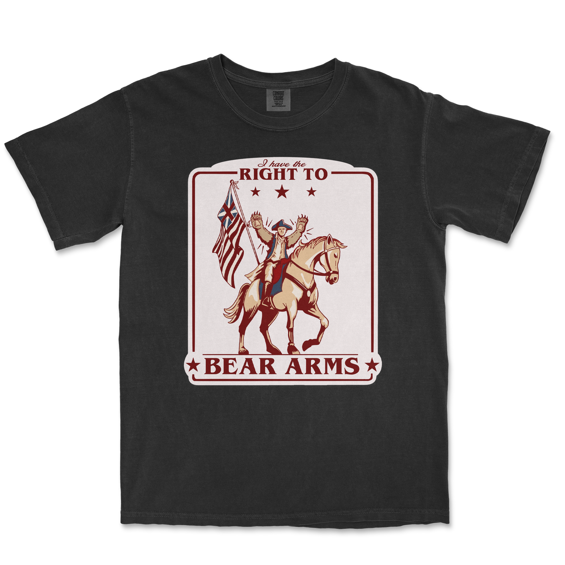 Comfort Colors T-Shirt Right to Bear Arms in Black
