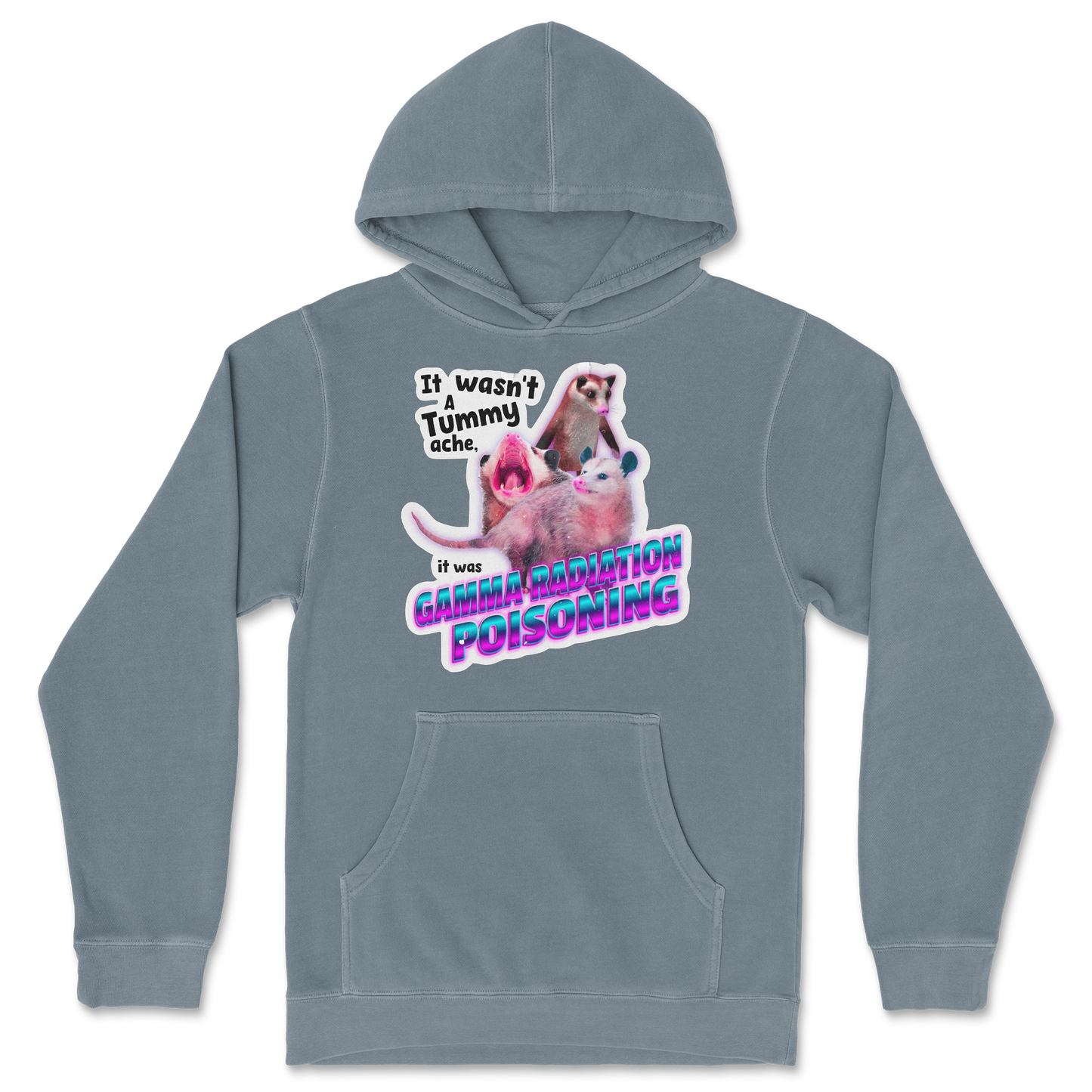 Independent Clothing Co. Hoodie Possum Radiation in Blue-Magic