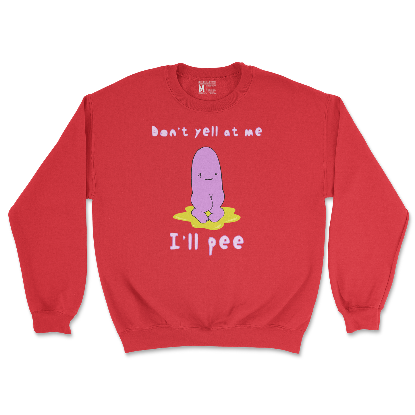 Gildan SoftStyle Crew Neck Dont Yell 2 in Red