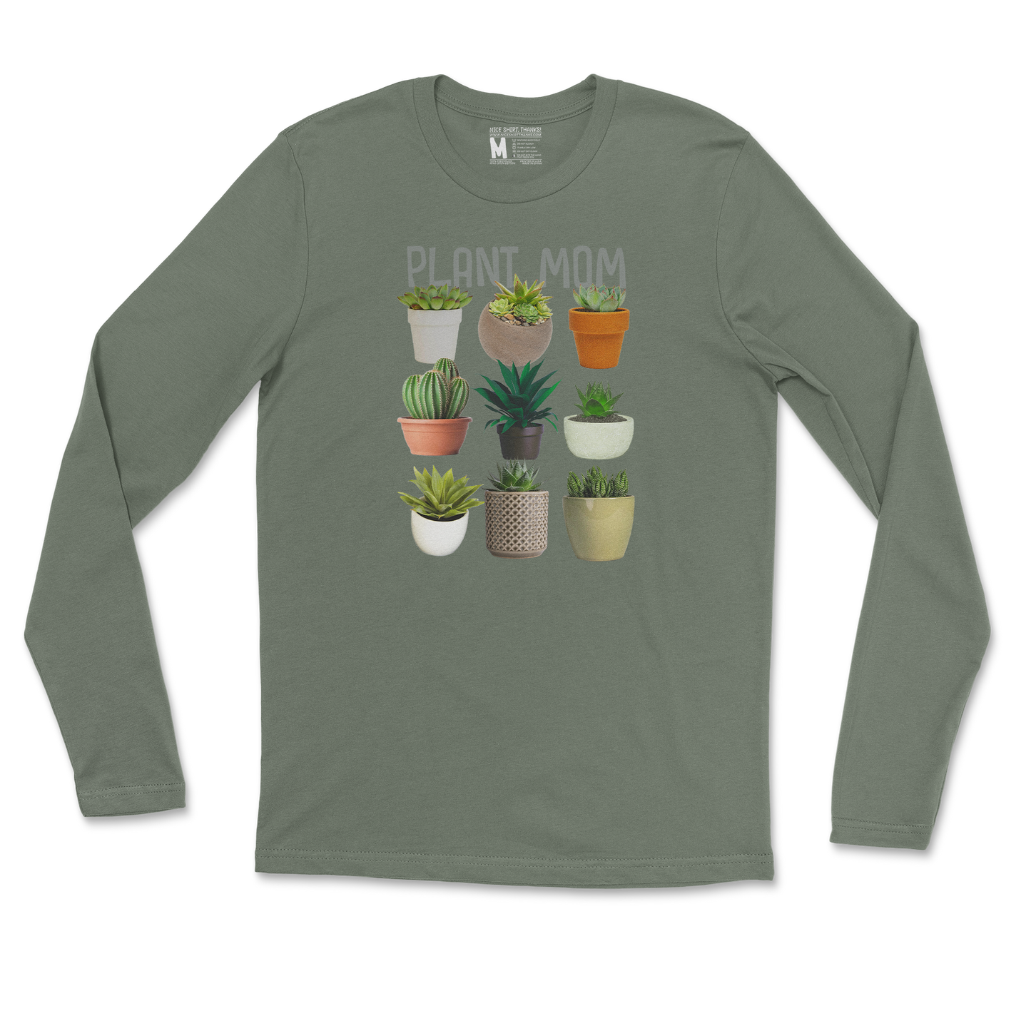 Gildan SoftStyle Long Sleeve in Military Green