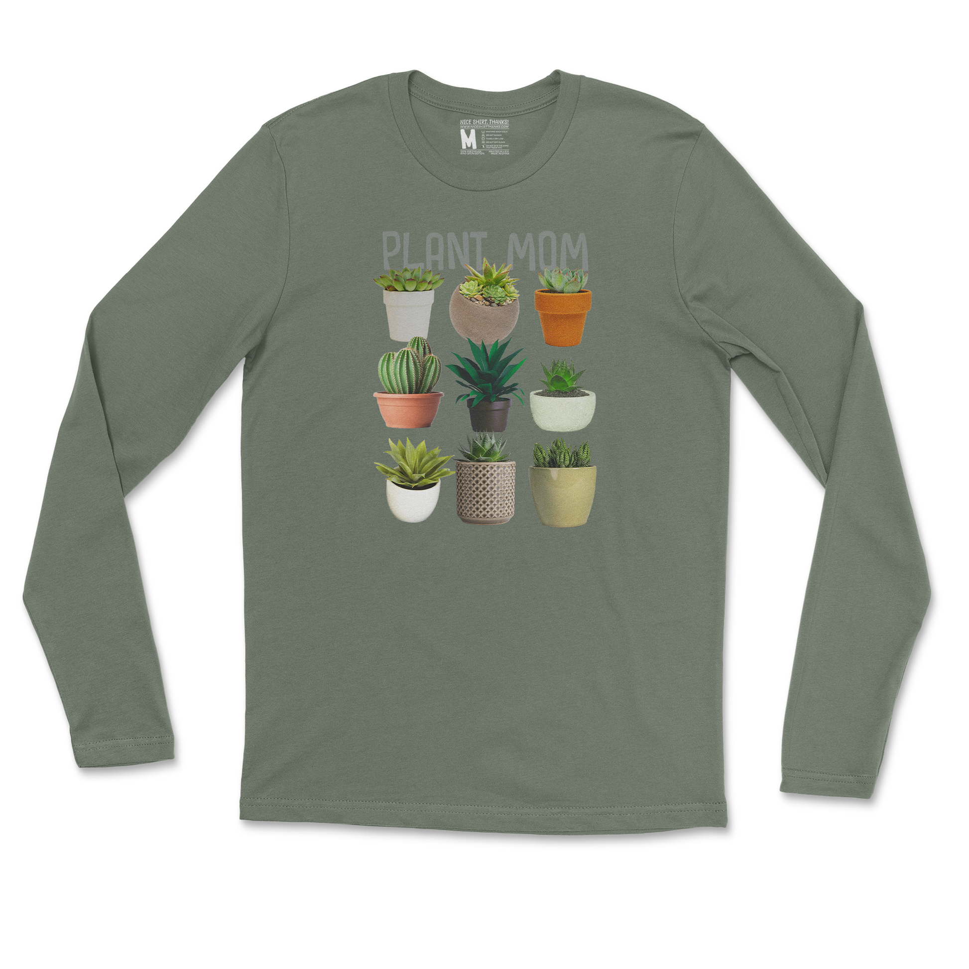 Gildan SoftStyle Long Sleeve in Military Green