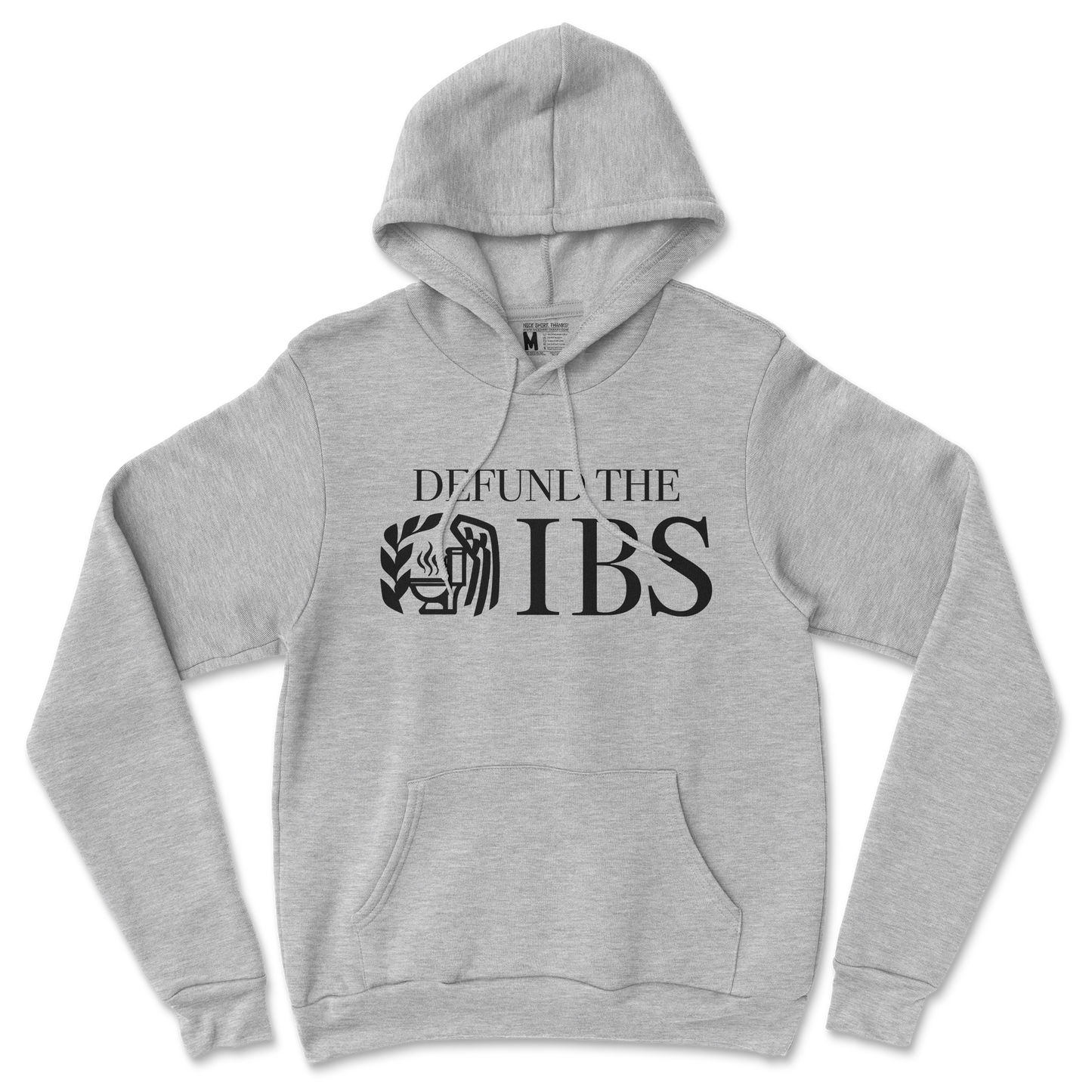 Gildan SoftStyle Hoodie Defund The IBS in Sports Grey