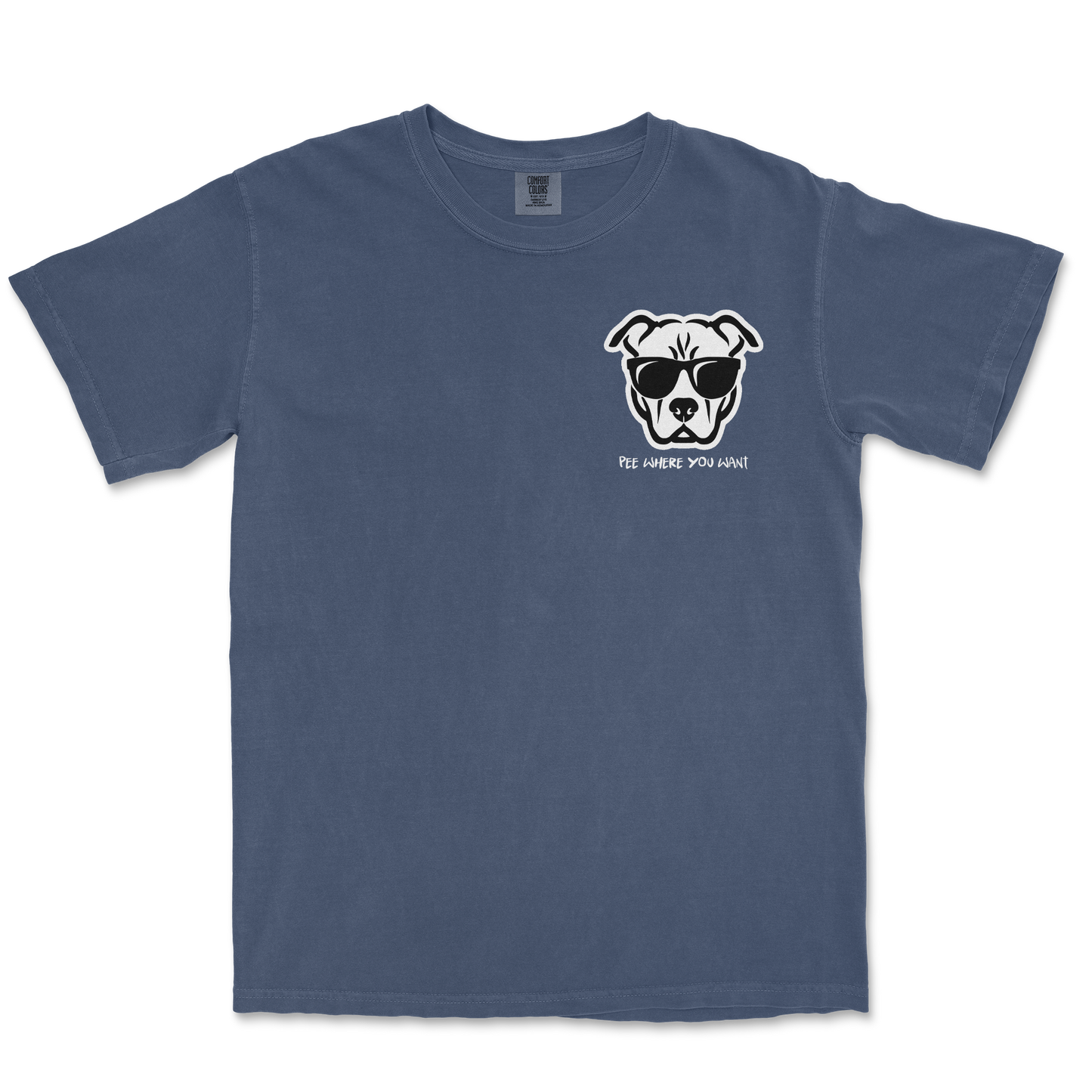 Comfort Colors T-Shirt Pee Where You Want in Midnight