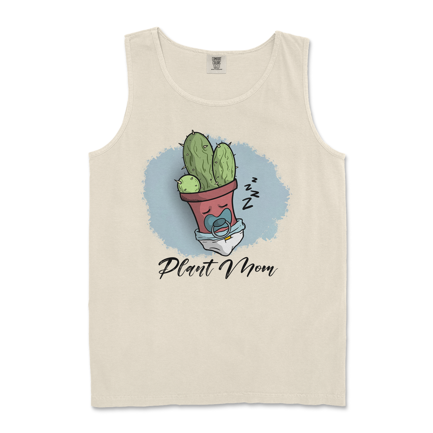 Comfort Colors Tank Top Plant Mom 2 in Ivory
