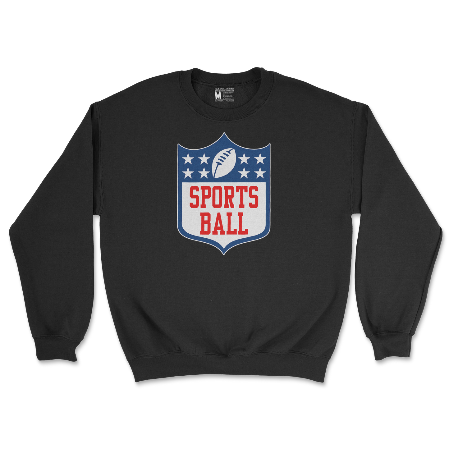 Gildan SoftStyle Crew Neck Sports Ball in Black