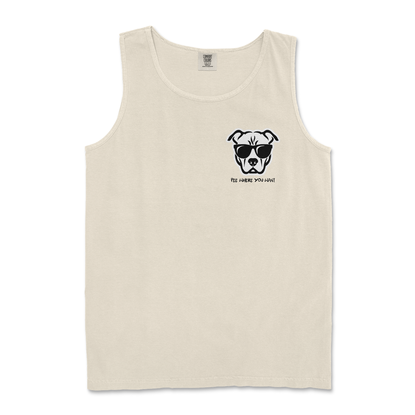 Comfort Colors Tank Top Pee Where You Want in Ivory